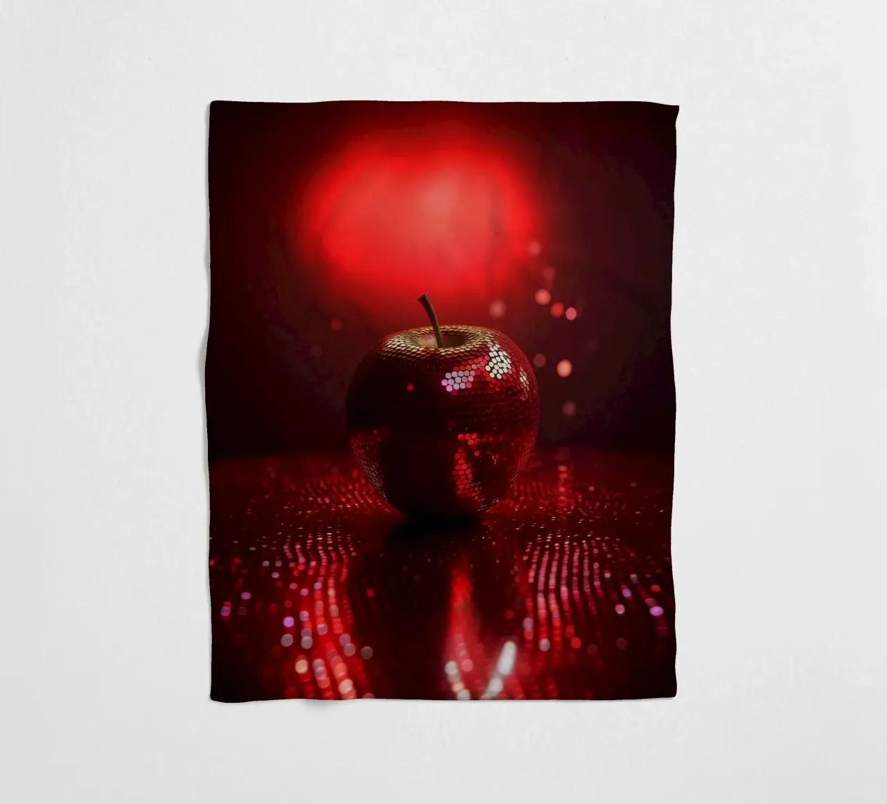 Sparkling Devils Red Hot Disco Night Ball Apple coperta in pile da Modern Muse