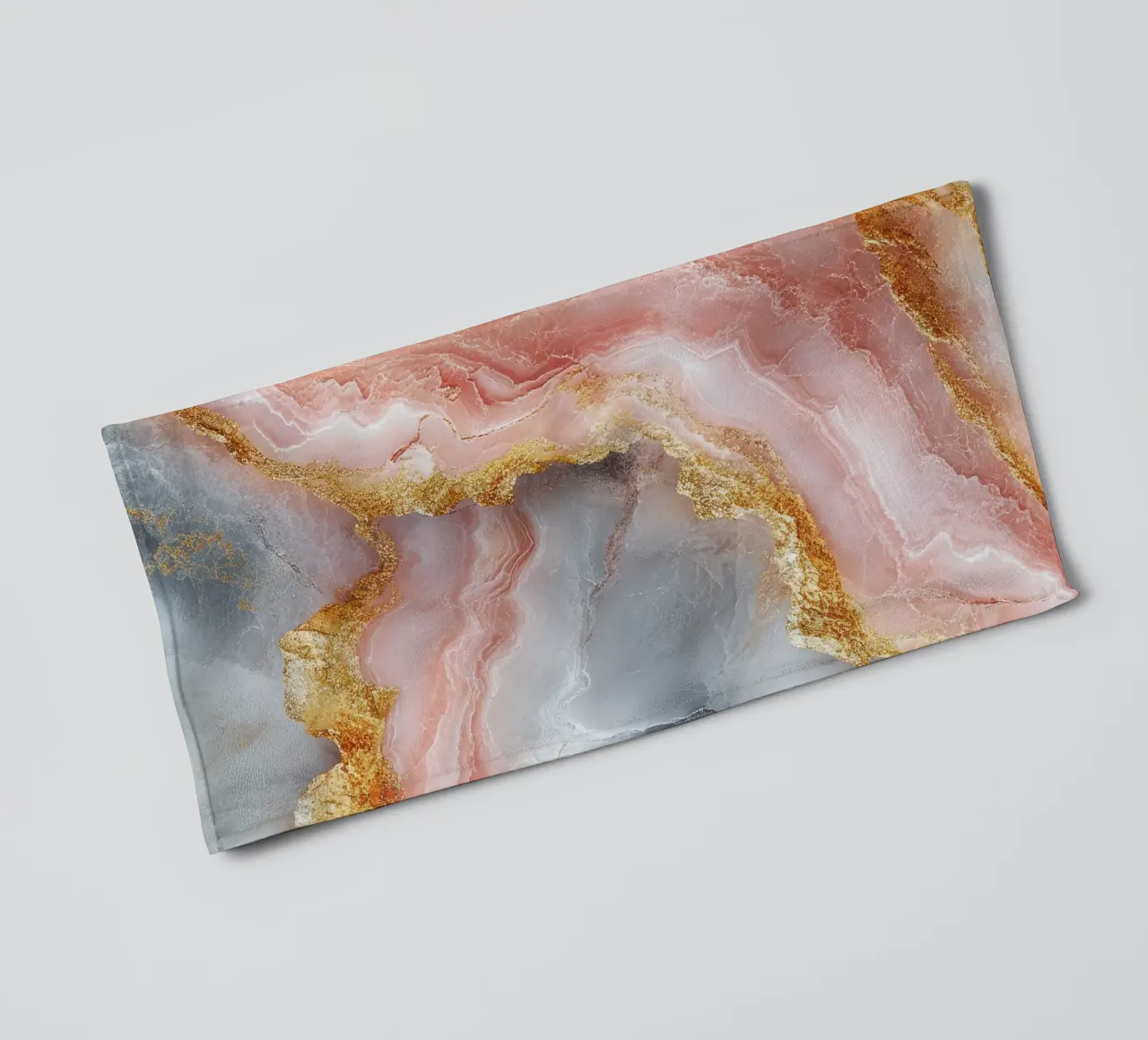Blush Glamour Girly Trend Agate towel by Modern Muse