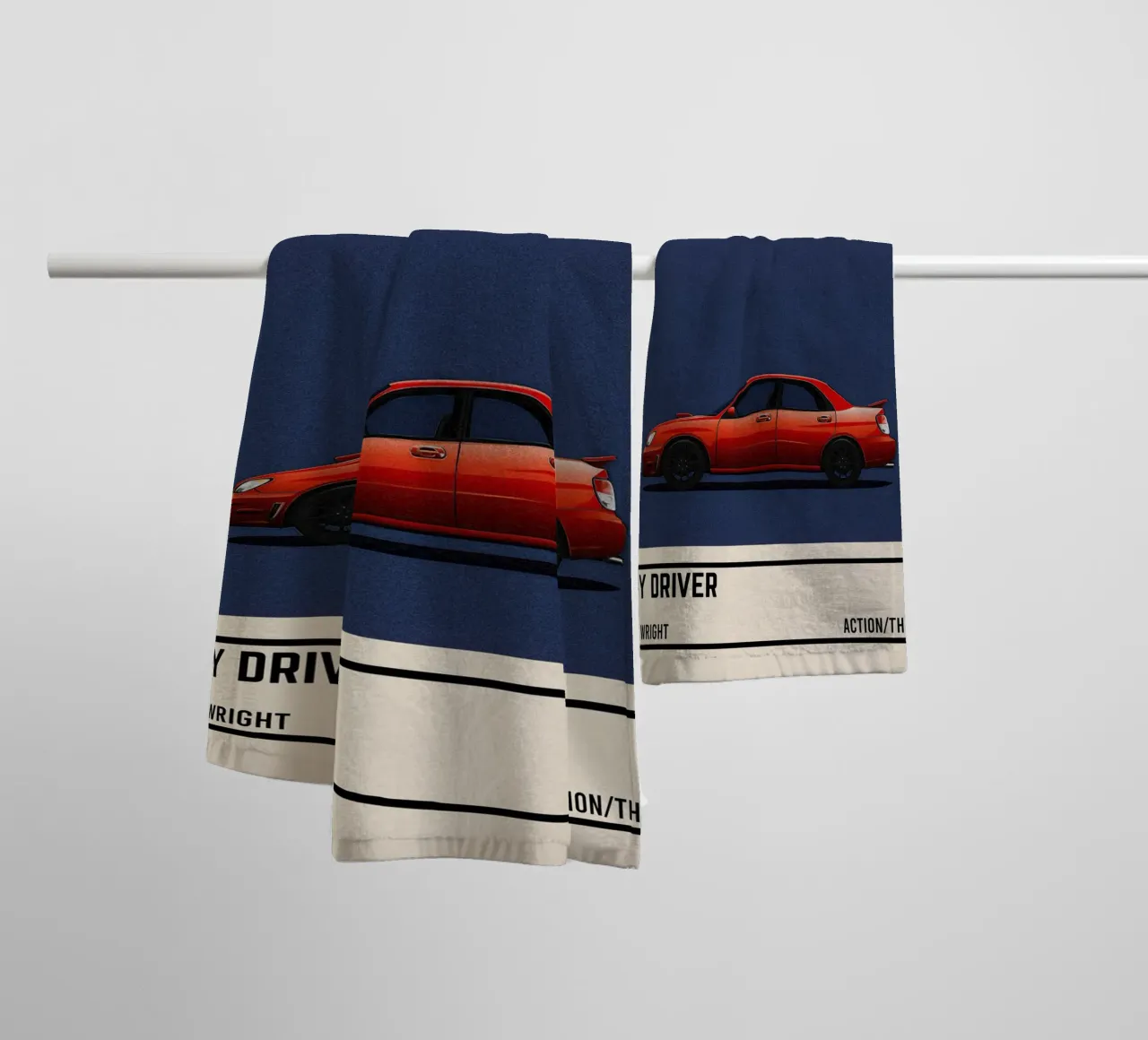 Baby Driver movie car asciugamano da bagno da TheArtstudio