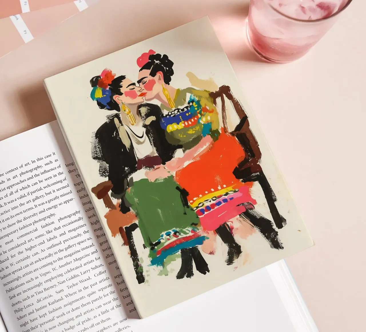 Double Frida Kahlo painting notebook by Carinaprint