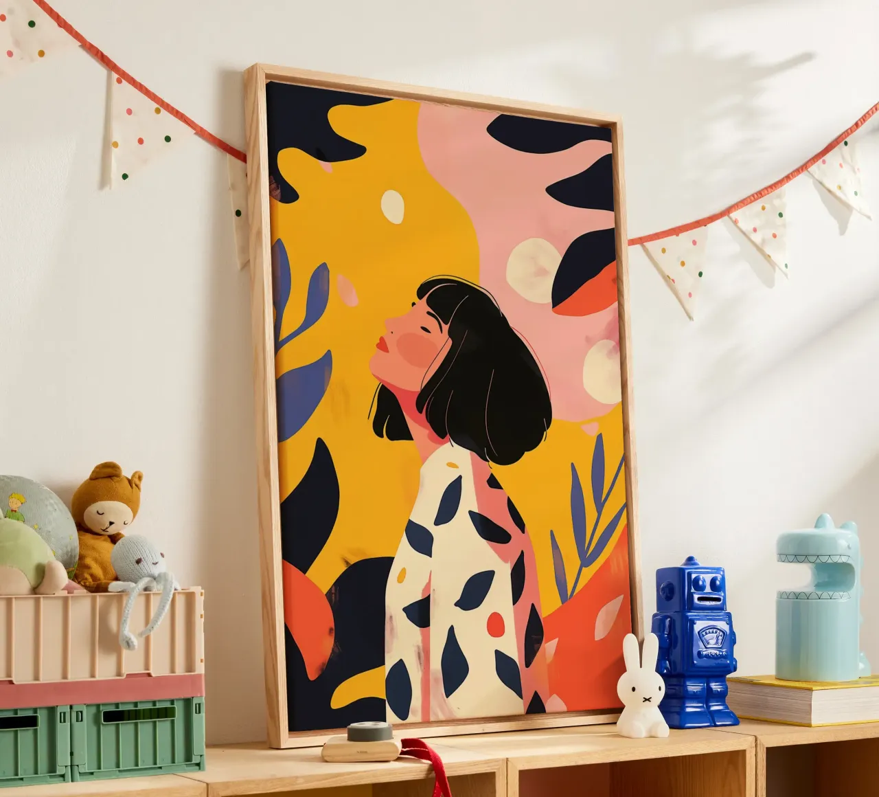Buenos días sol | Mujer en estilo boho lienzo de Autofocus