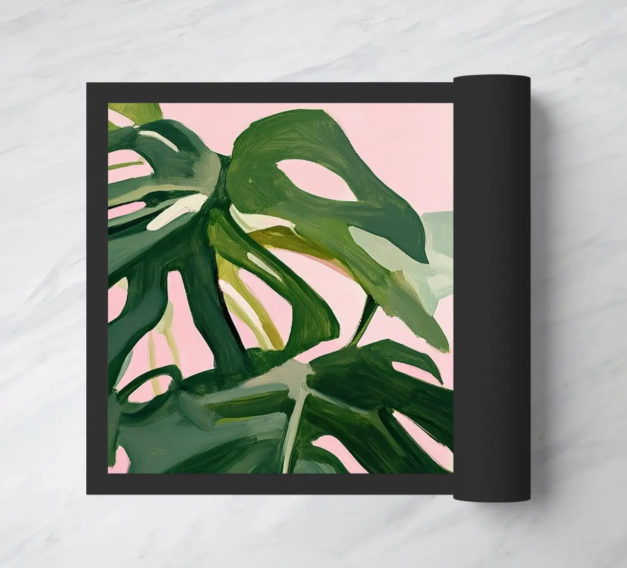 Monstera Botanical Pink Preppy zerbino da Euphoria Theresa