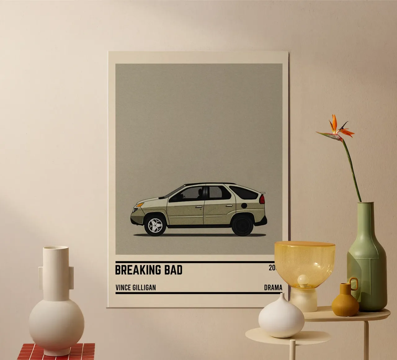 Breaking Bad car tv series alluminio dibond da TheArtstudio