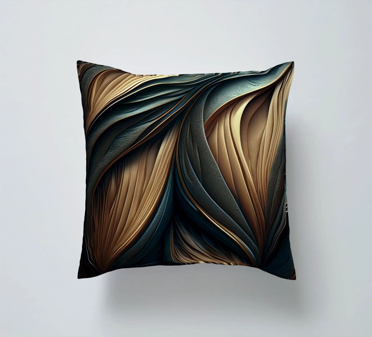Abstract Modern Luxury Feather Shapes Texture decorative cushion by Modern Muse