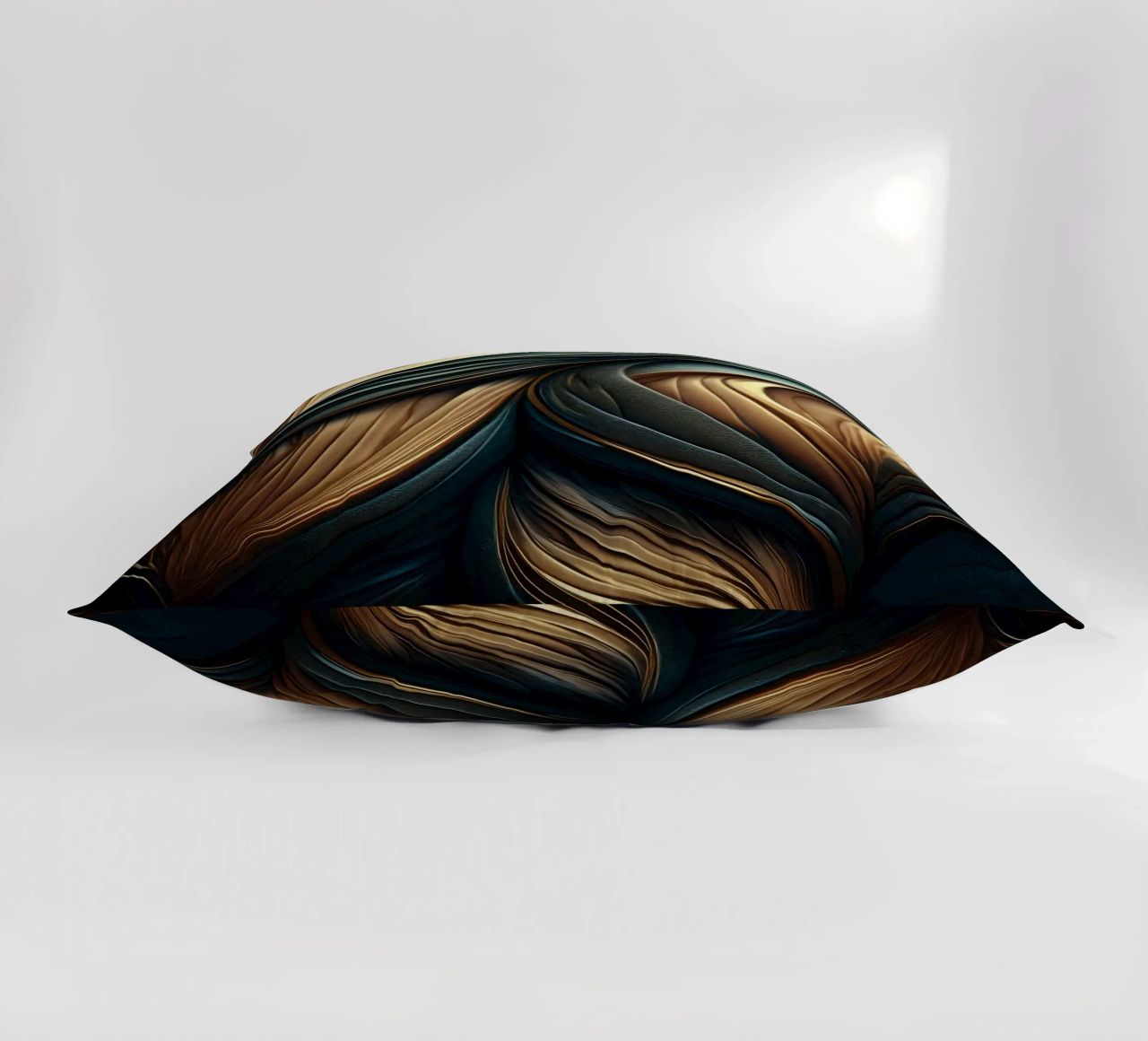 Abstract Modern Luxury Feather Shapes Texture decorative cushion by Modern Muse