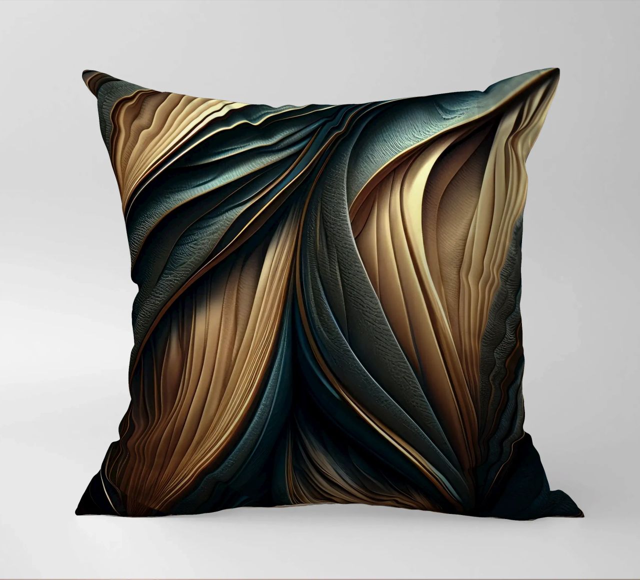 Abstract Modern Luxury Feather Shapes Texture decorative cushion by Modern Muse