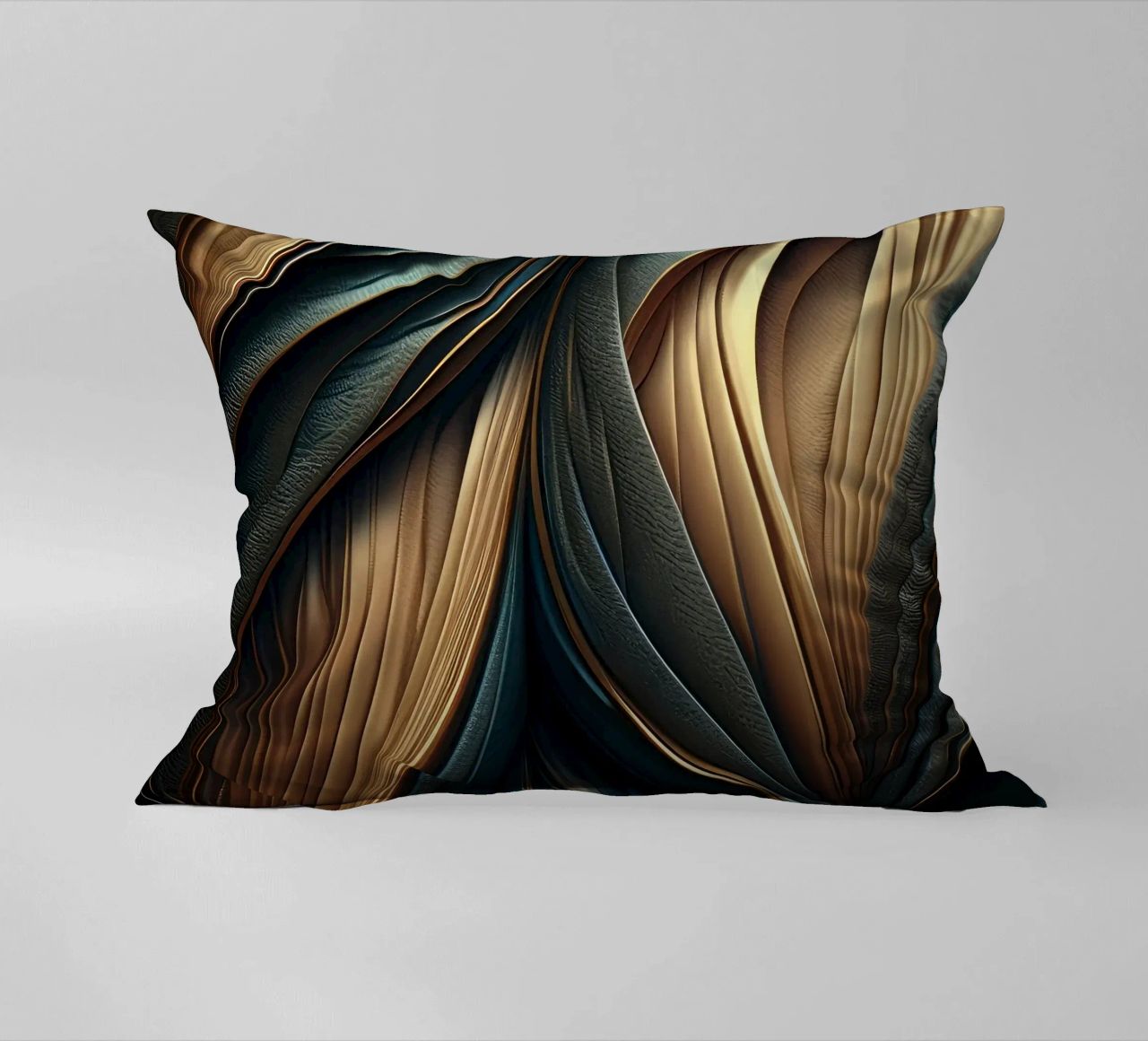 Abstract Modern Luxury Feather Shapes Texture decorative cushion by Modern Muse