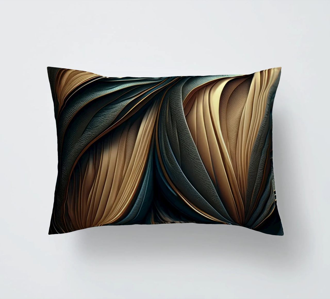 Abstract Modern Luxury Feather Shapes Texture decorative cushion by Modern Muse