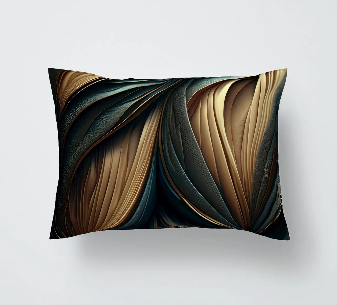 Astratto moderno lusso piuma forme texture cuscino da Modern Muse