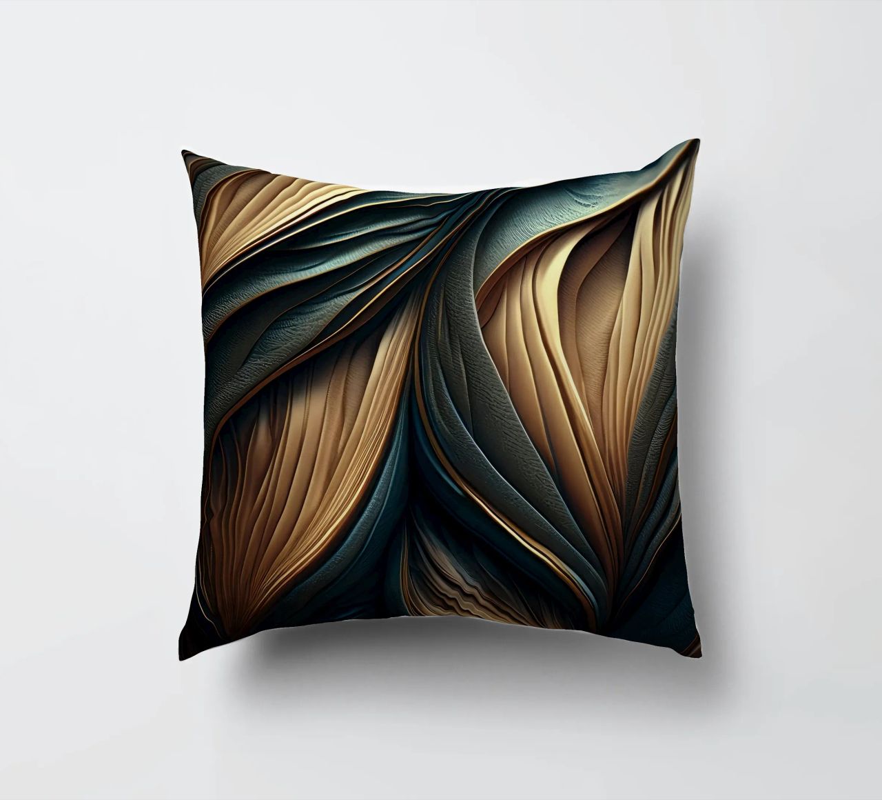 Abstract Modern Luxury Feather Shapes Texture decorative cushion by Modern Muse