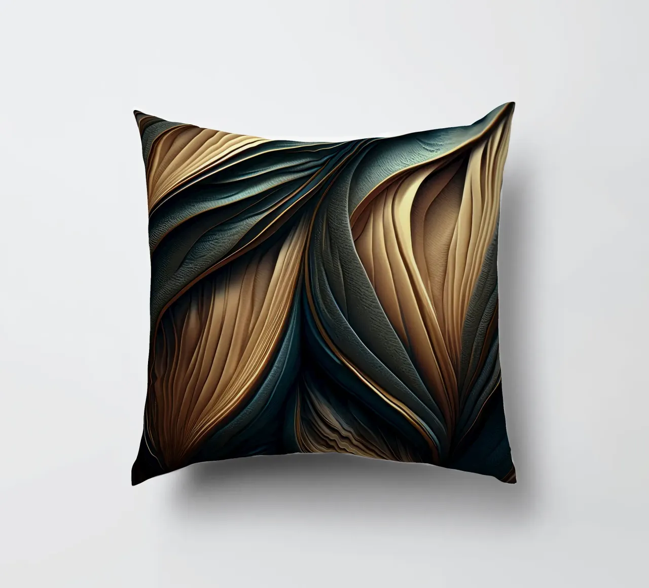 Astratto moderno lusso piuma forme texture cuscino da Modern Muse