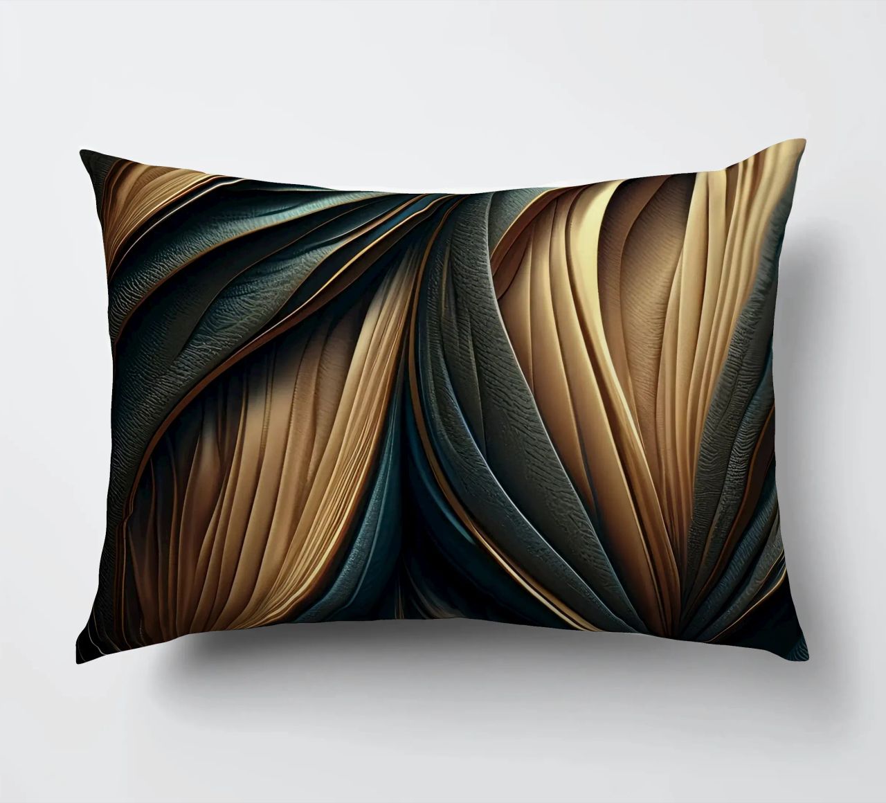 Abstract Modern Luxury Feather Shapes Texture decorative cushion by Modern Muse