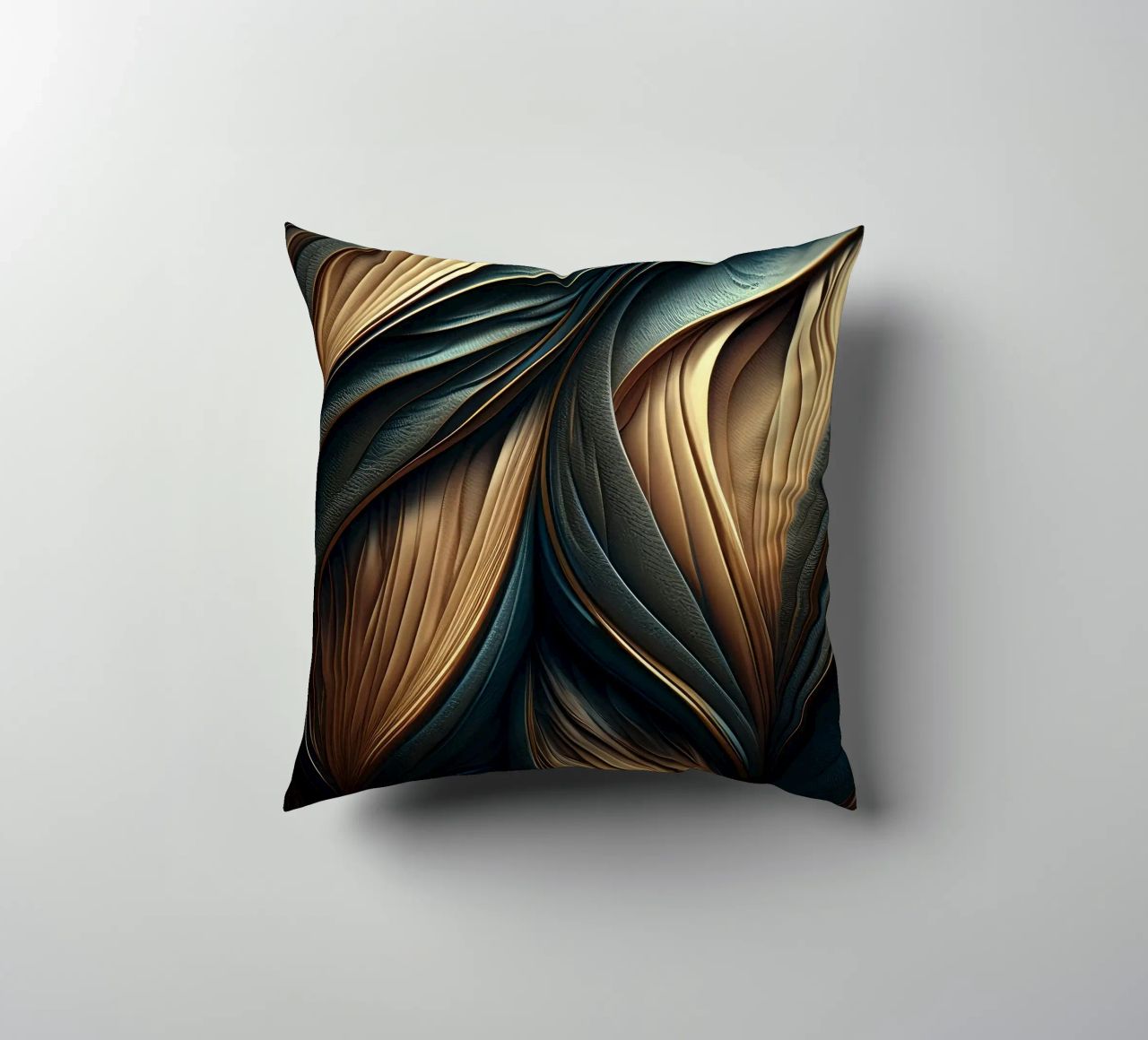 Abstract Modern Luxury Feather Shapes Texture decorative cushion by Modern Muse