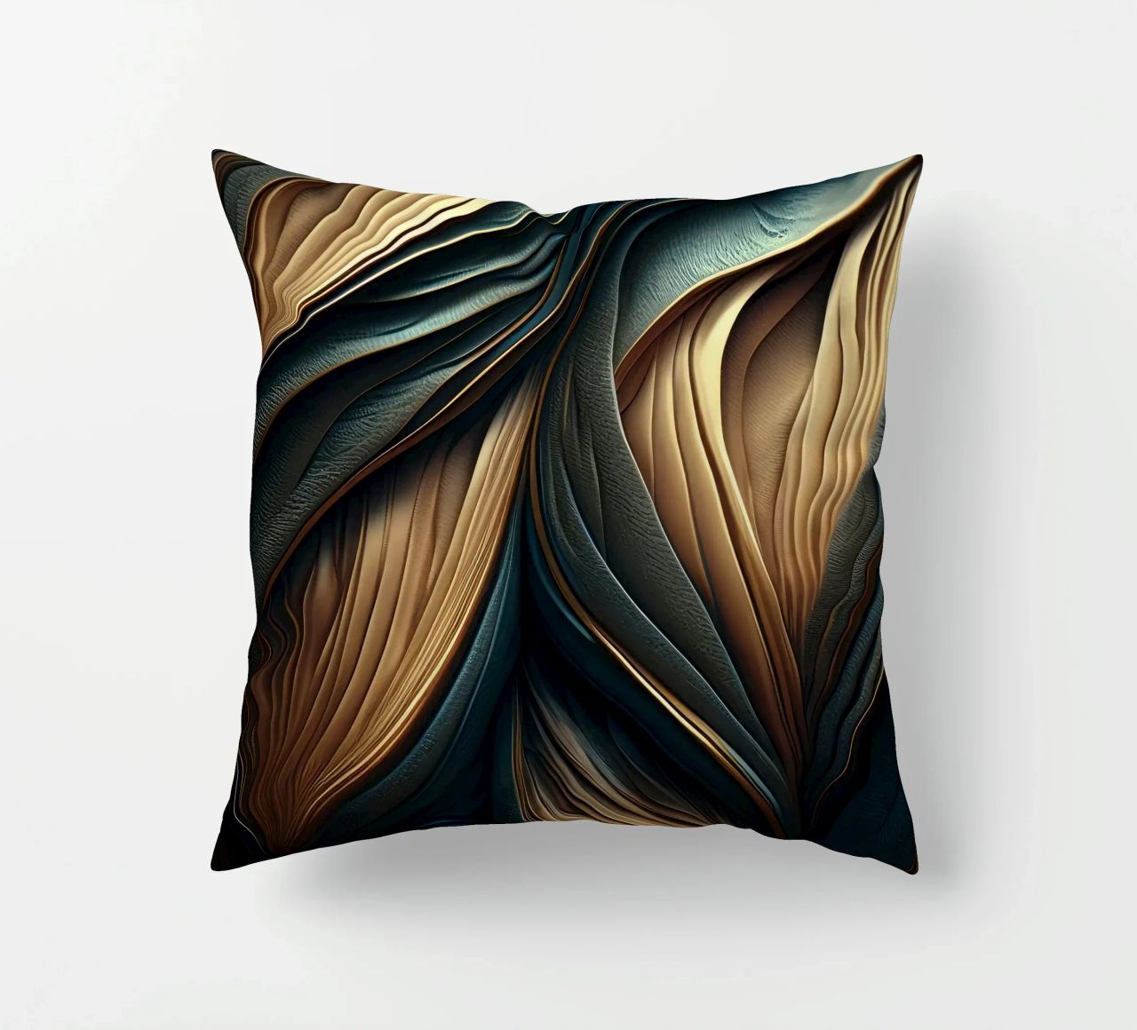 Abstract Modern Luxury Feather Shapes Texture decorative cushion by Modern Muse
