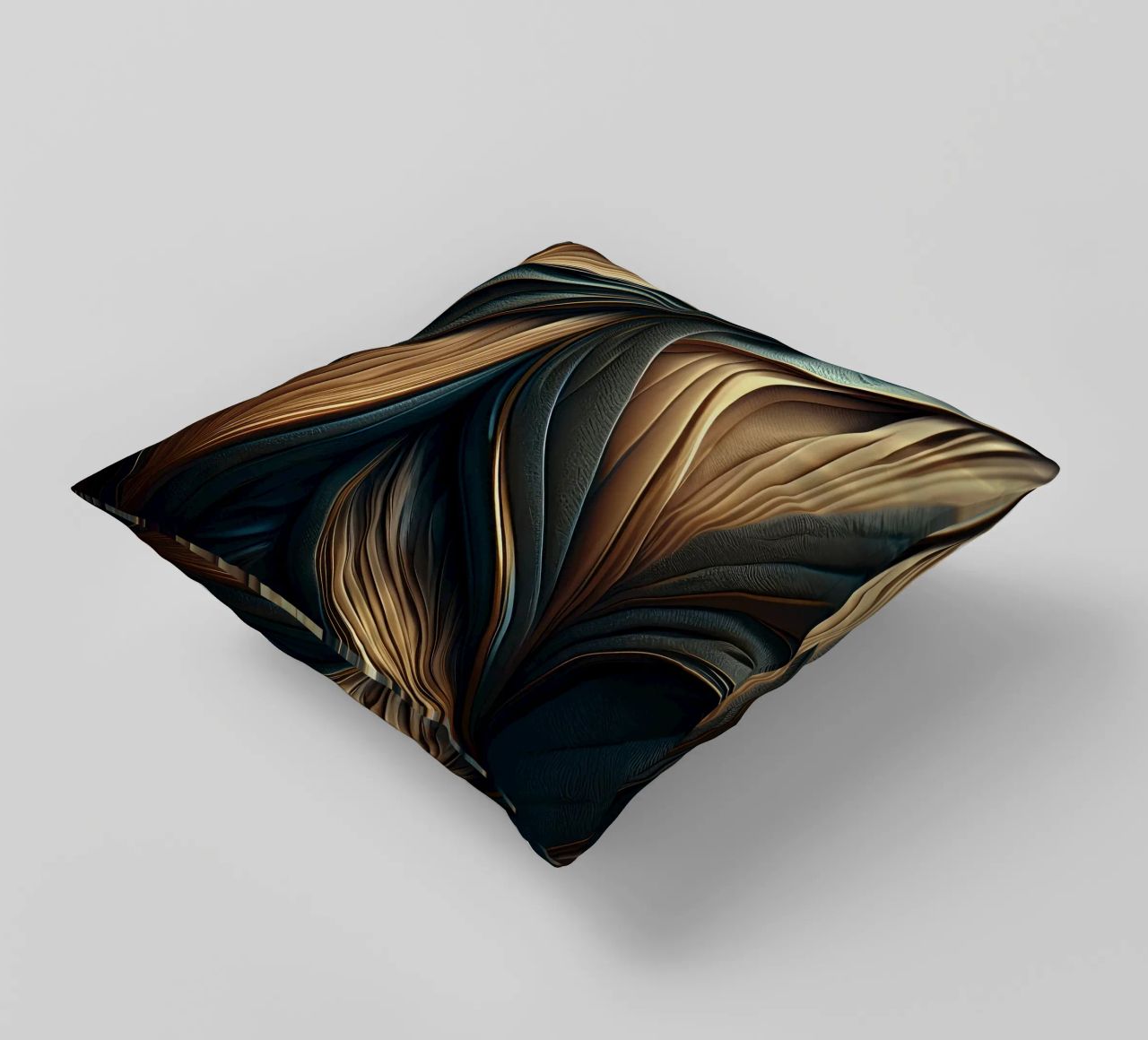 Abstract Modern Luxury Feather Shapes Texture decorative cushion by Modern Muse