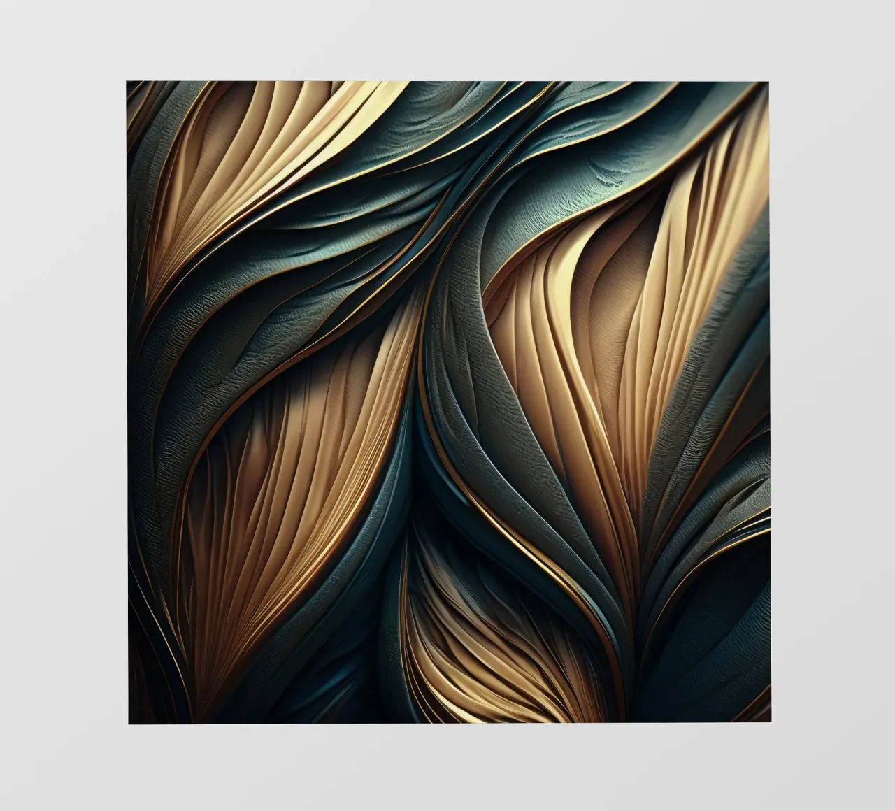 Astratto moderno lusso piuma forme texture pellicola backlit da Modern Muse