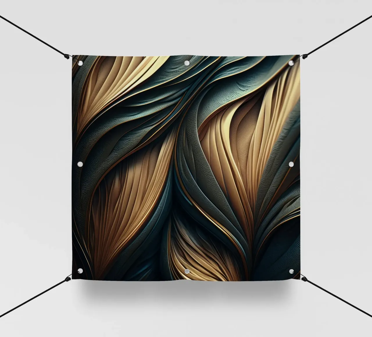 Astratto moderno lusso piuma forme texture telo in pvc da Modern Muse