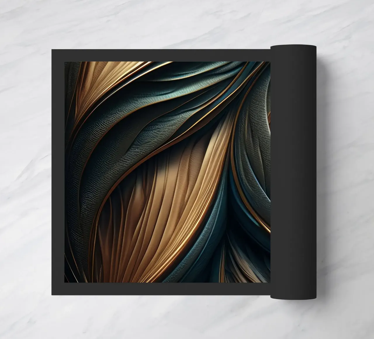 Astratto moderno lusso piuma forme texture zerbino da Modern Muse