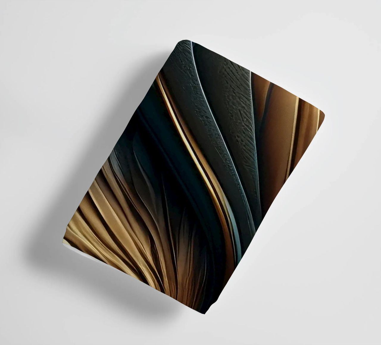 Abstract Modern Luxury Feather Shapes Texture towel by Modern Muse