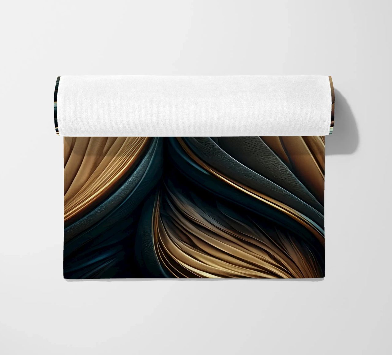 Abstract Modern Luxury Feather Shapes Texture beach towel by Modern Muse