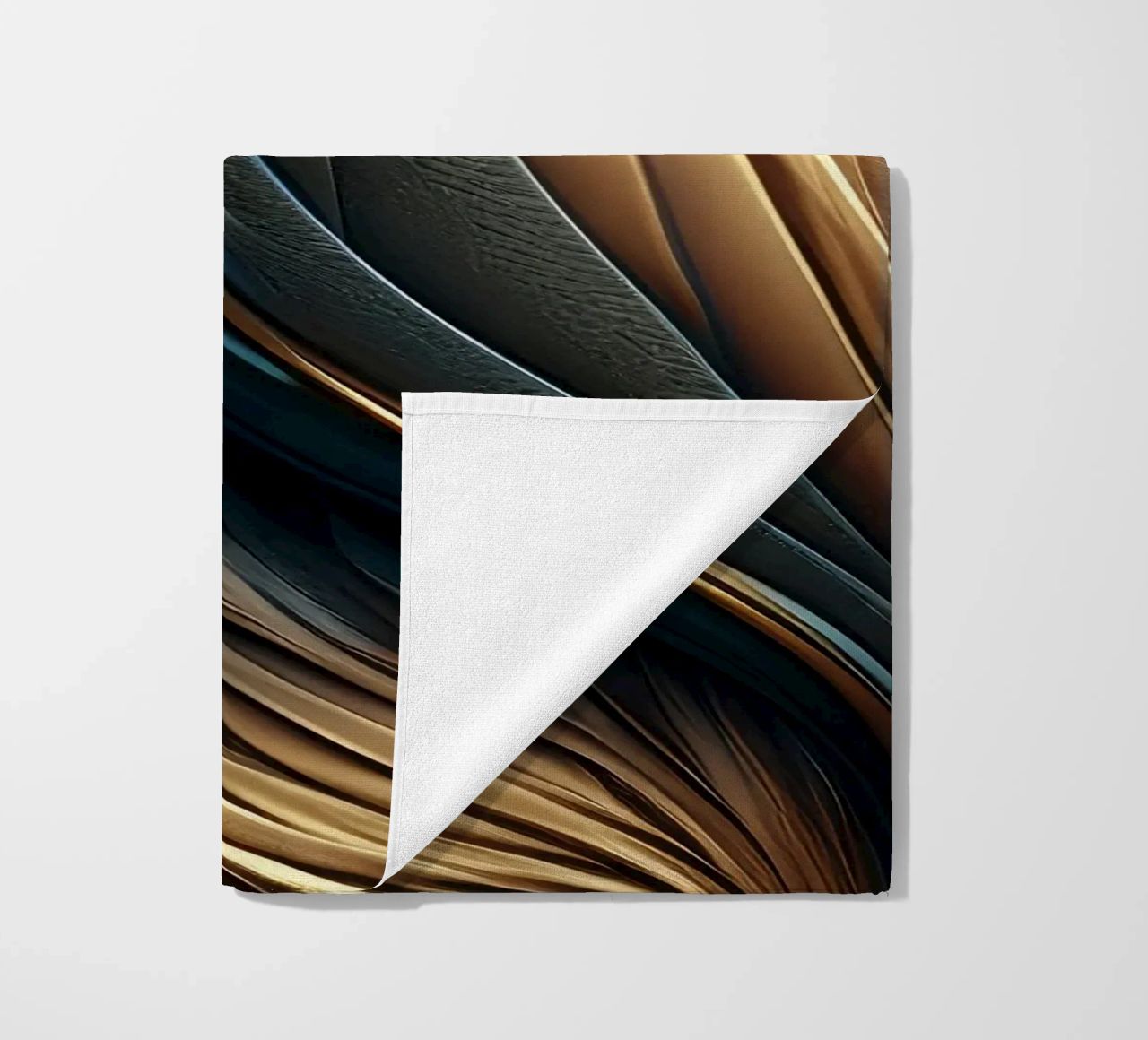 Abstract Modern Luxury Feather Shapes Texture beach towel by Modern Muse