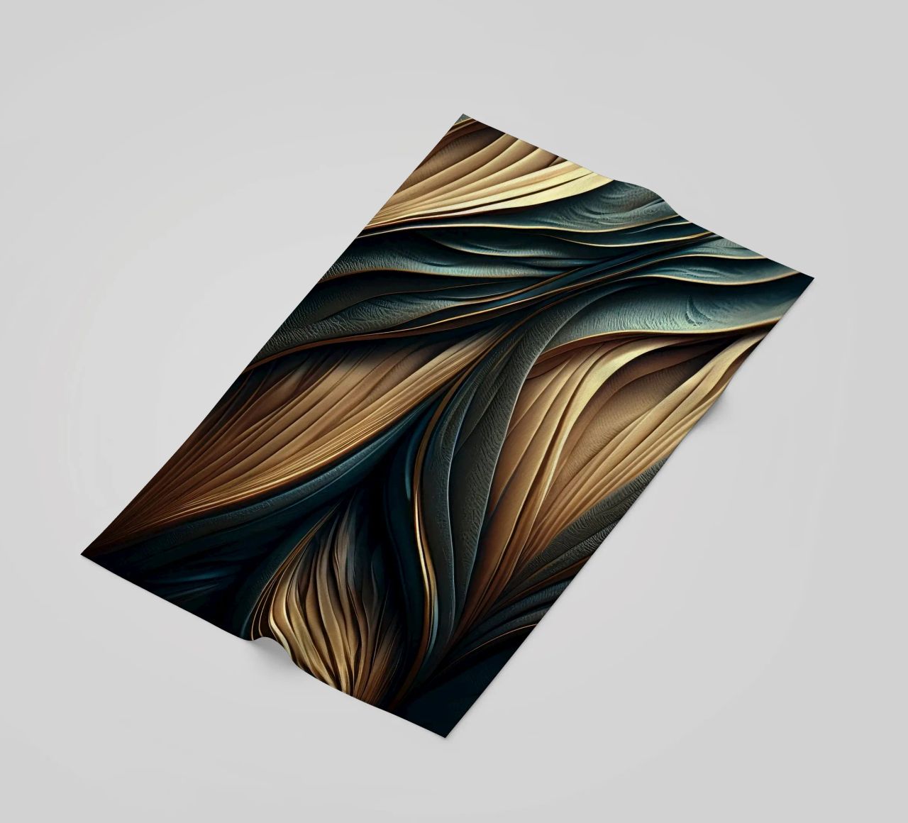 Abstract Modern Luxury Feather Shapes Texture beach towel by Modern Muse
