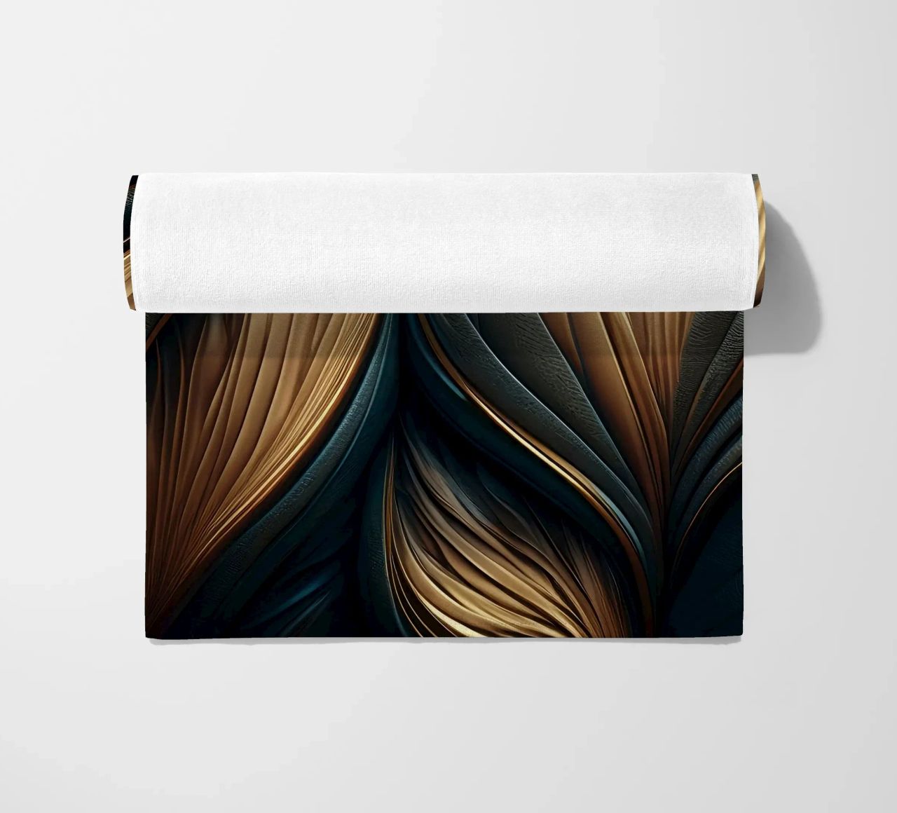 Abstract Modern Luxury Feather Shapes Texture beach towel by Modern Muse