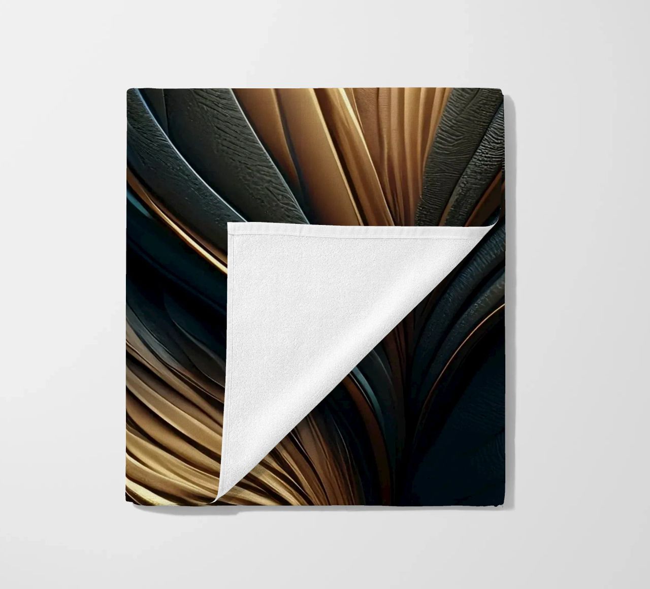 Abstract Modern Luxury Feather Shapes Texture beach towel by Modern Muse