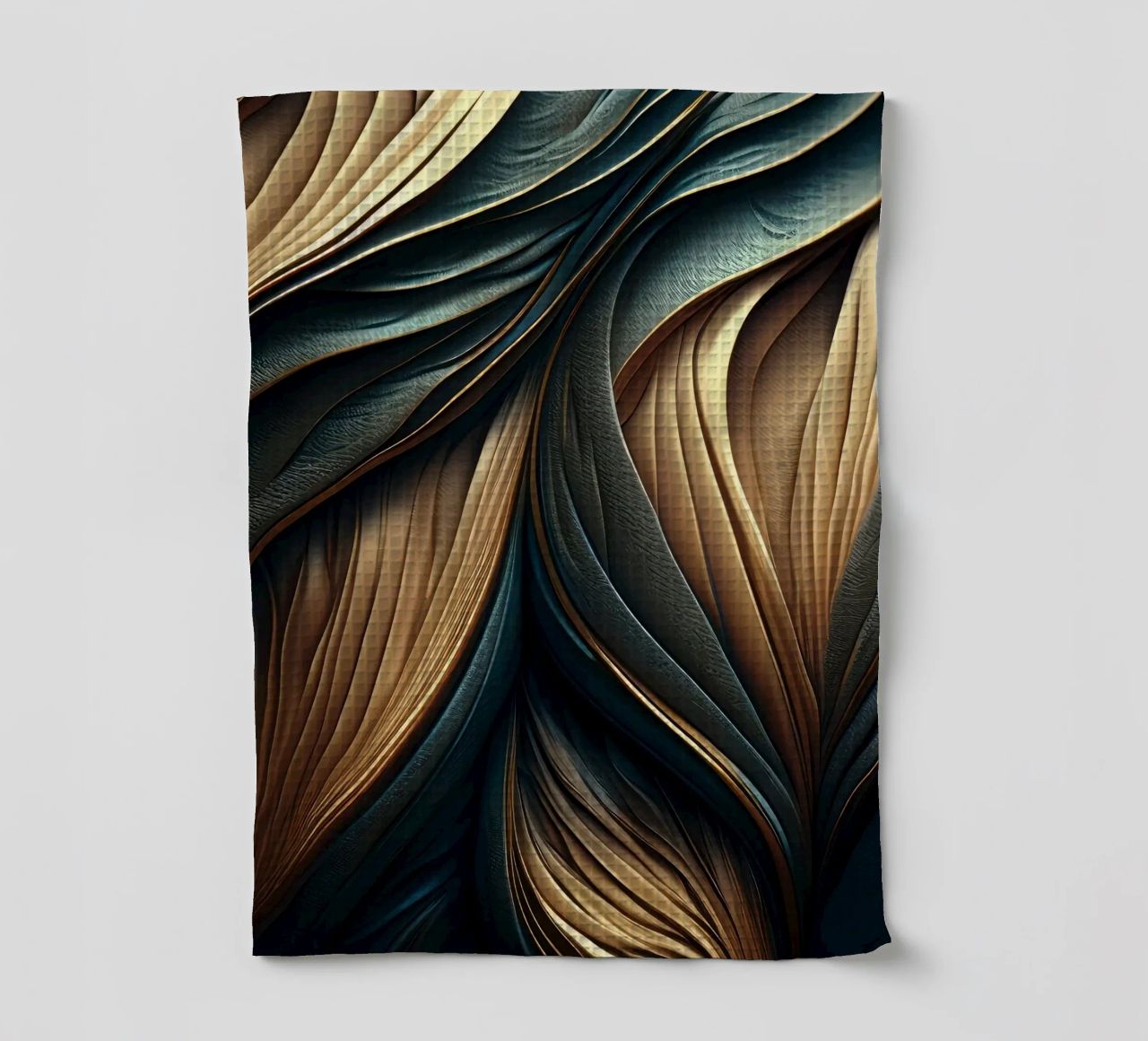 Abstract Modern Luxury Feather Shapes Texture tea towel by Modern Muse