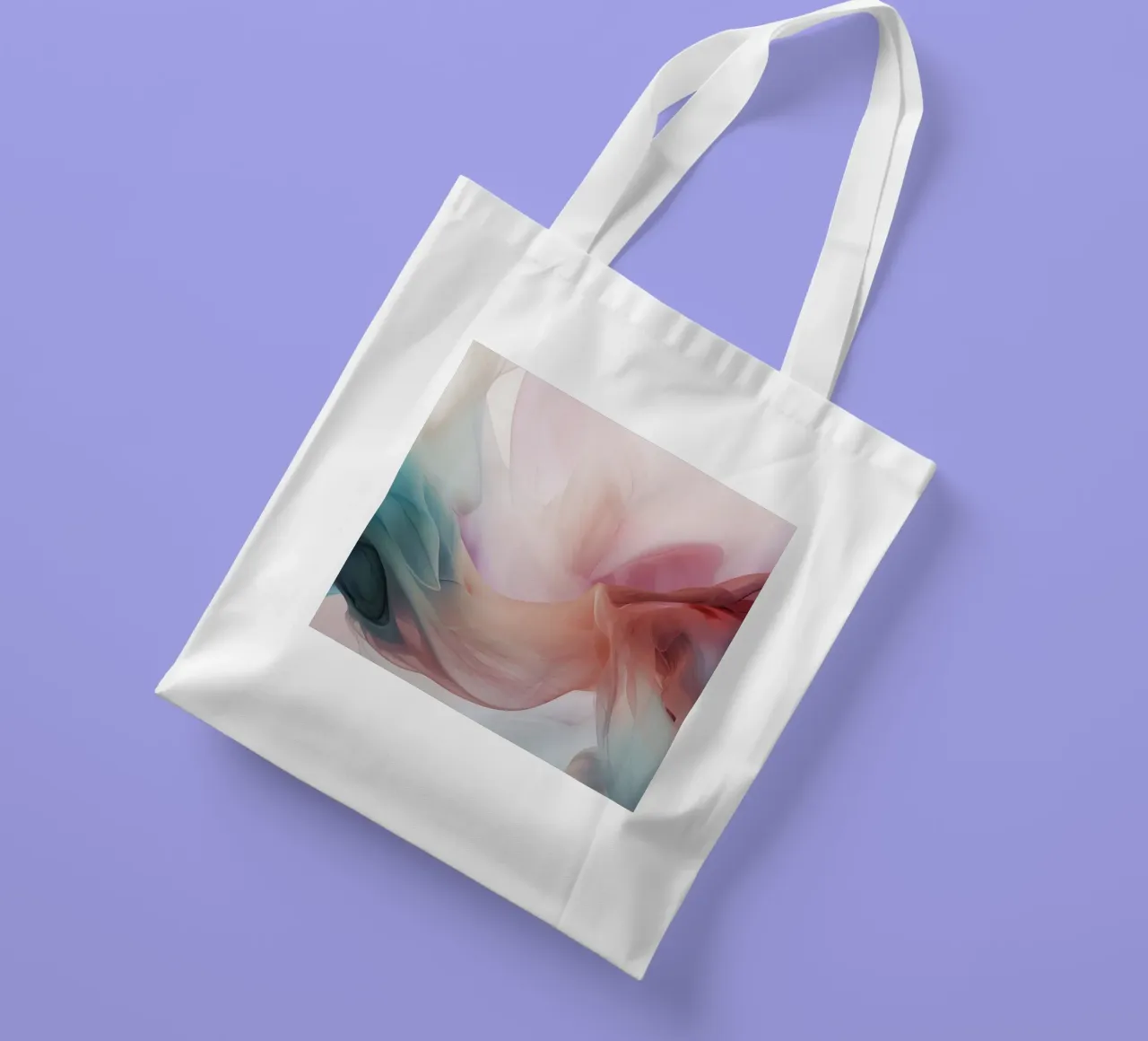 Nuvole pastello e arcobaleno colore pastello gradiente borsa in juta da Modern Muse