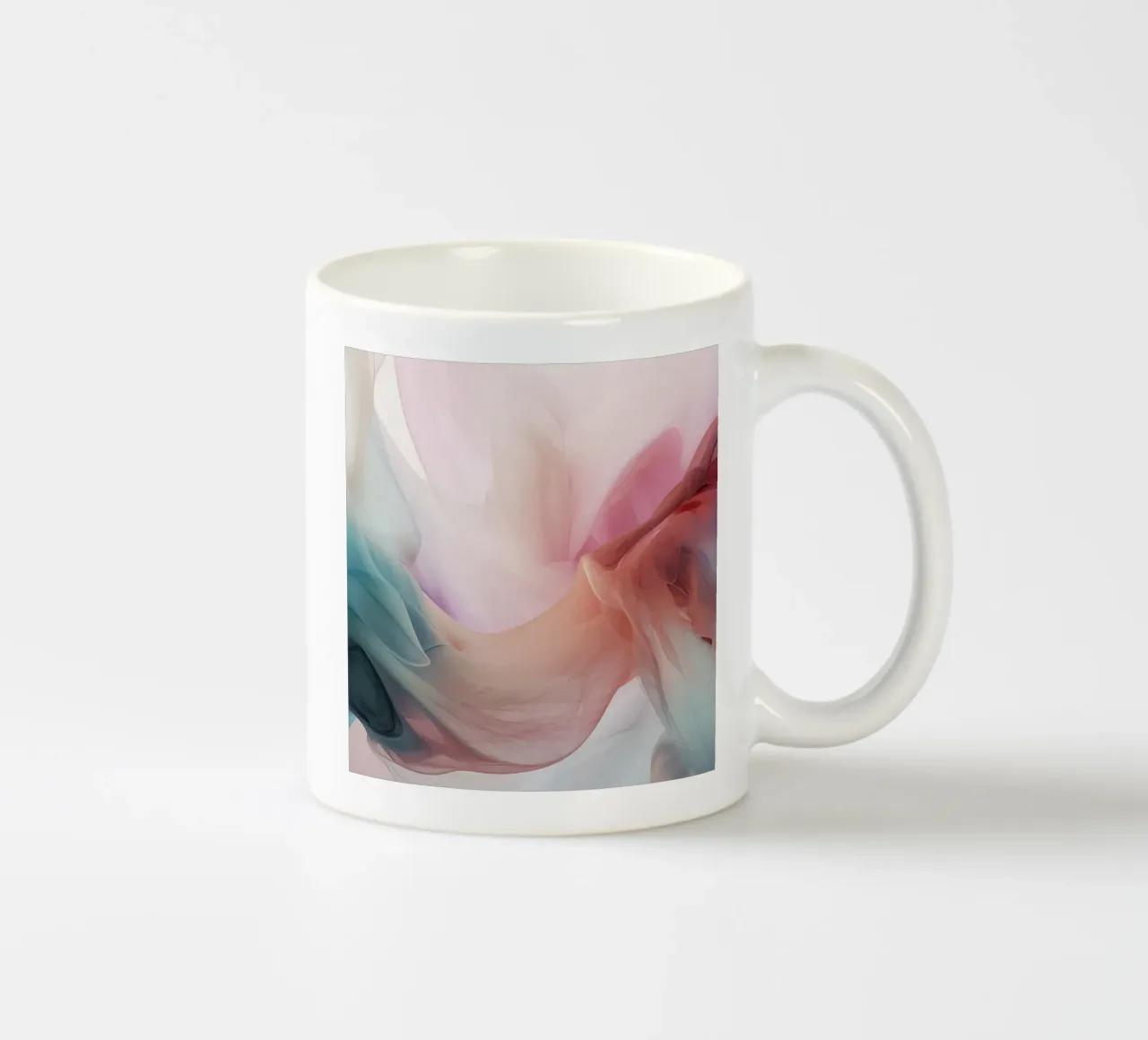 Nuvole pastello e arcobaleno colore pastello gradiente tazza in ceramica da Modern Muse