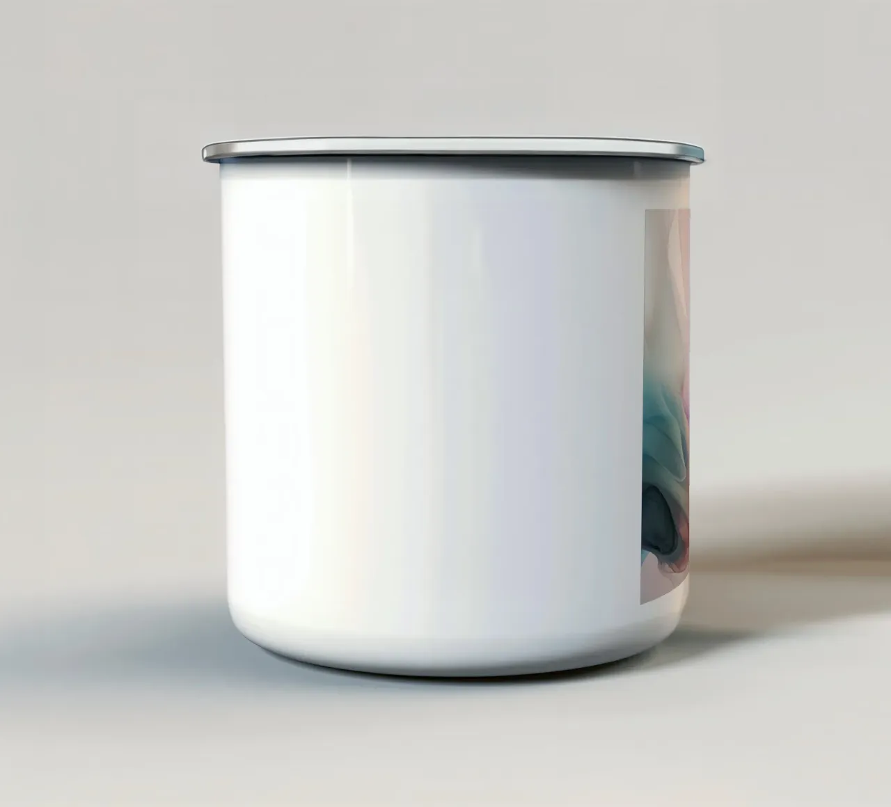 Nuvole pastello e arcobaleno colore pastello gradiente tazza in smalto da Modern Muse