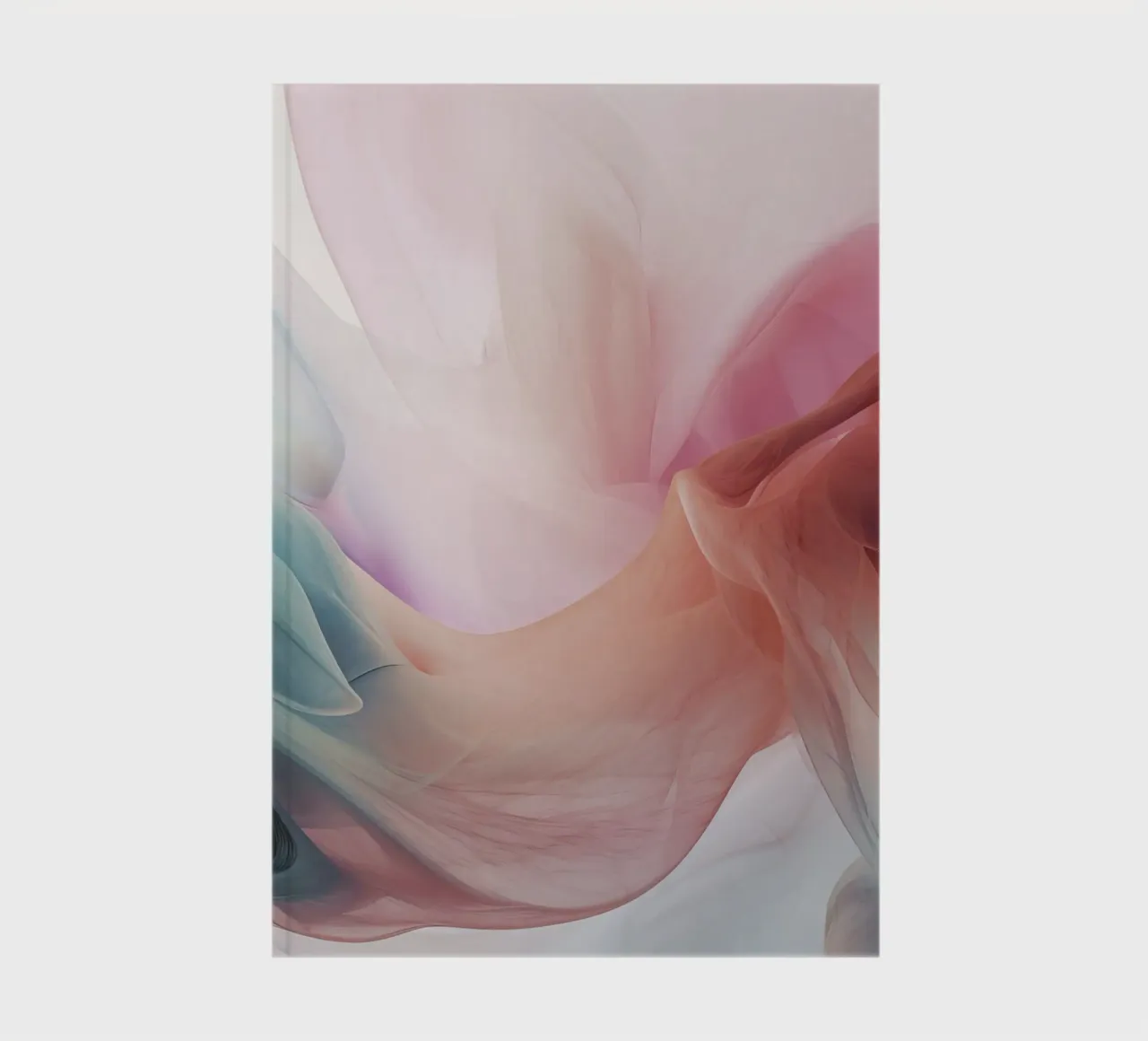 Pastel Clouds And Rainbow Pastel Color Gradient notebook by Modern Muse