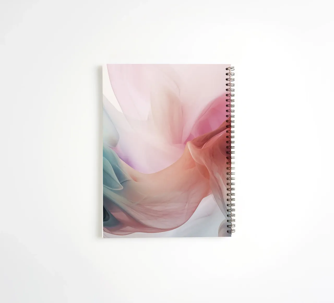 Pastel Clouds And Rainbow Pastel Color Gradient spiral notebook by Modern Muse