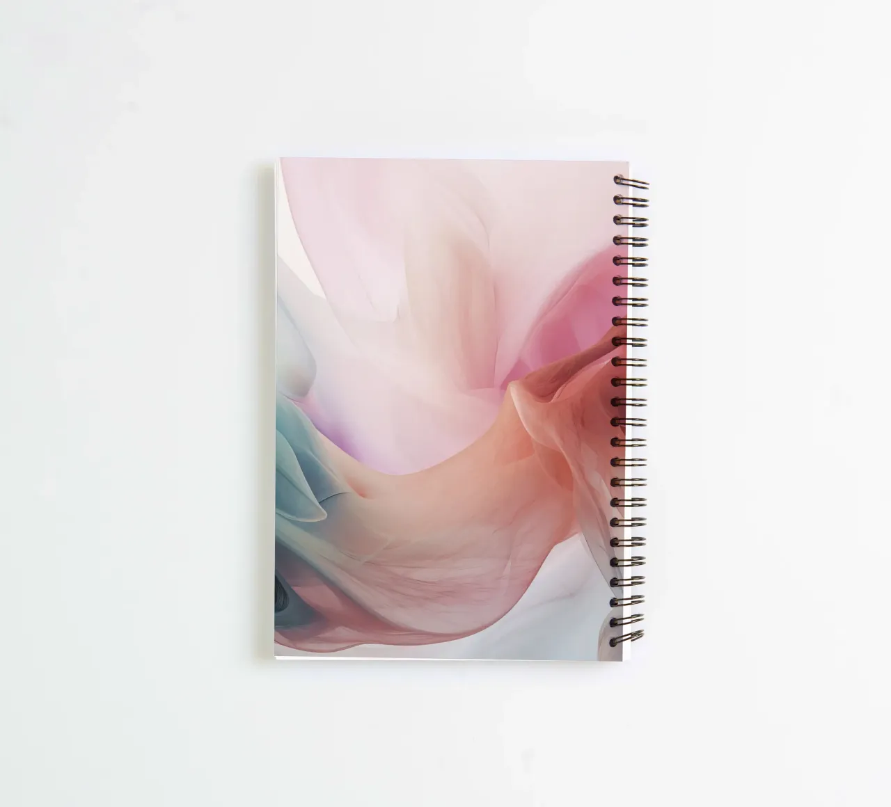 Pastel Clouds And Rainbow Pastel Color Gradient spiral notebook by Modern Muse