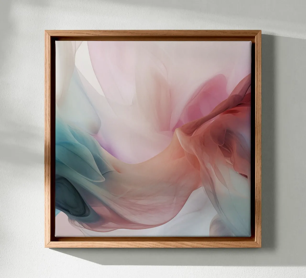 Pastel Clouds And Rainbow Pastel Color Gradient canvas by Modern Muse