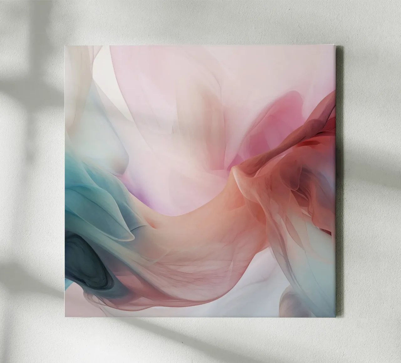 Pastel Clouds And Rainbow Pastel Color Gradient canvas by Modern Muse