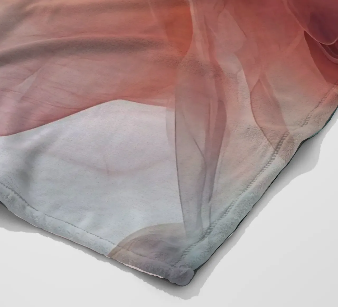 Nuvole pastello e arcobaleno colore pastello gradiente coperta in pile da Modern Muse