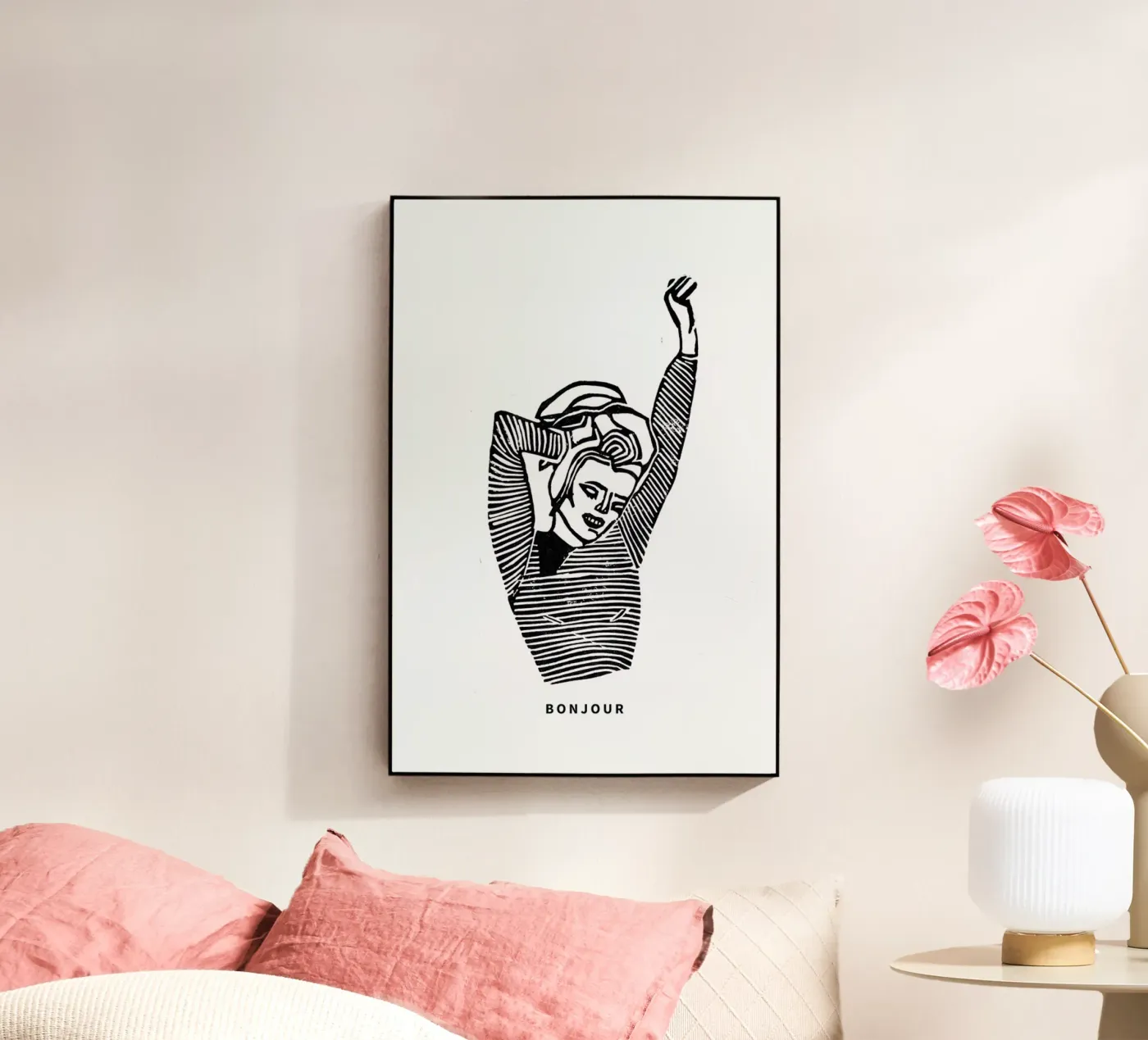 Bonjour Acryl-Glas von GIGI ICÔNE