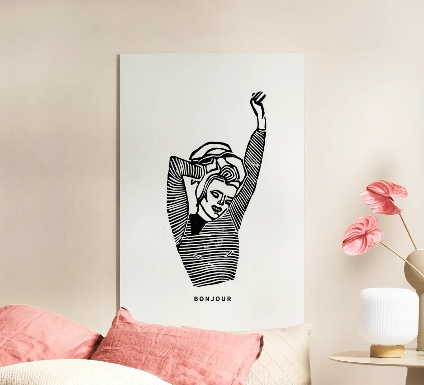 Bonjour Acryl-Glas von GIGI ICÔNE