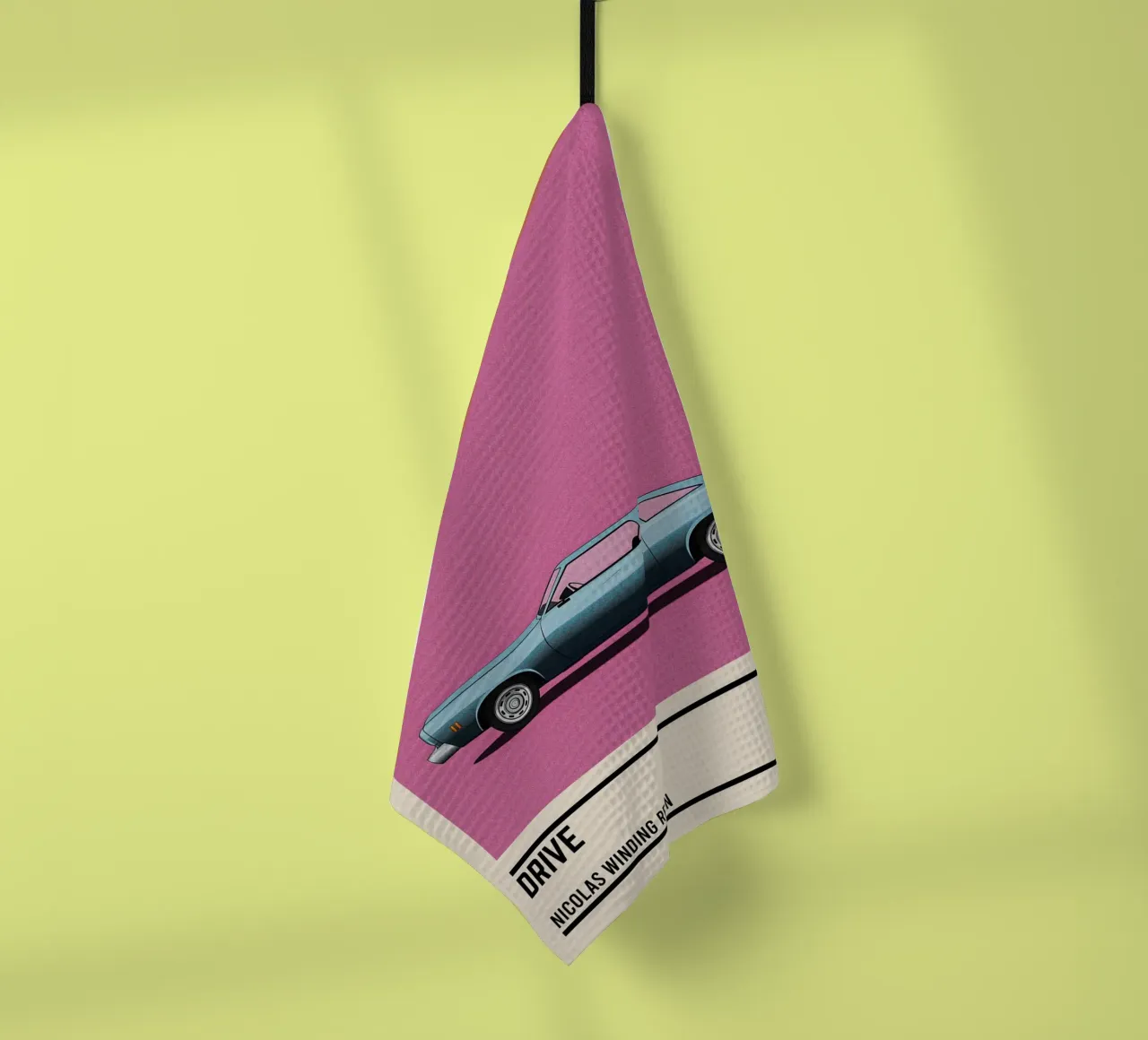 Drive car movie tea towel by TheArtstudio