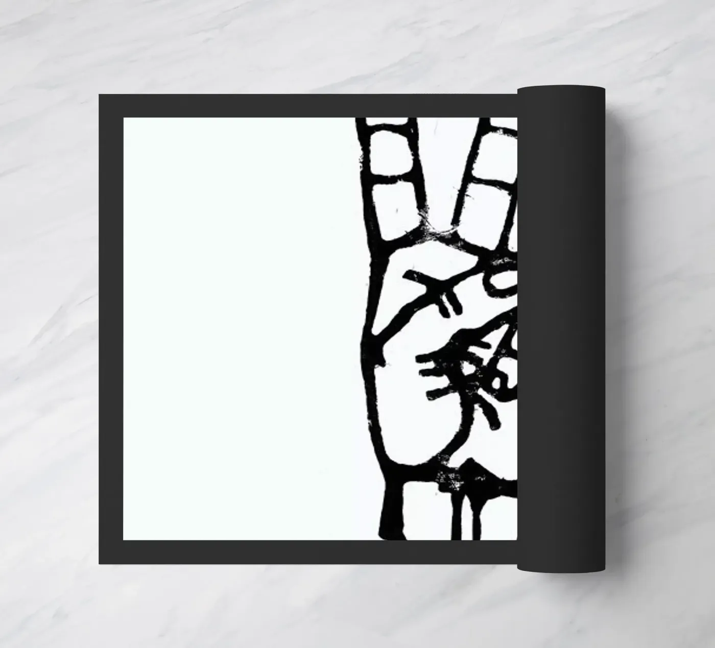 Peace doormat by GIGI ICÔNE