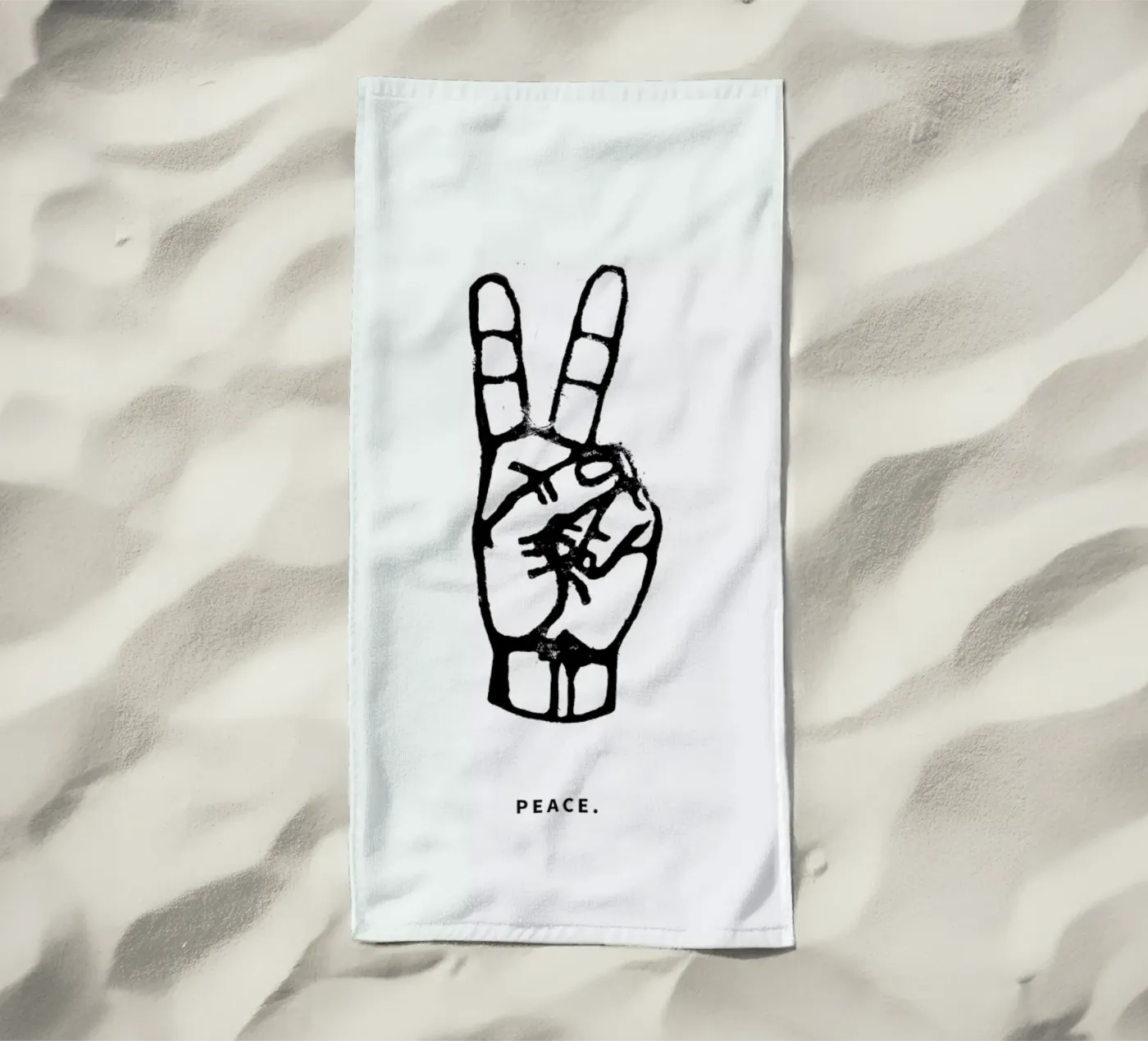 Peace beach towel by GIGI ICÔNE
