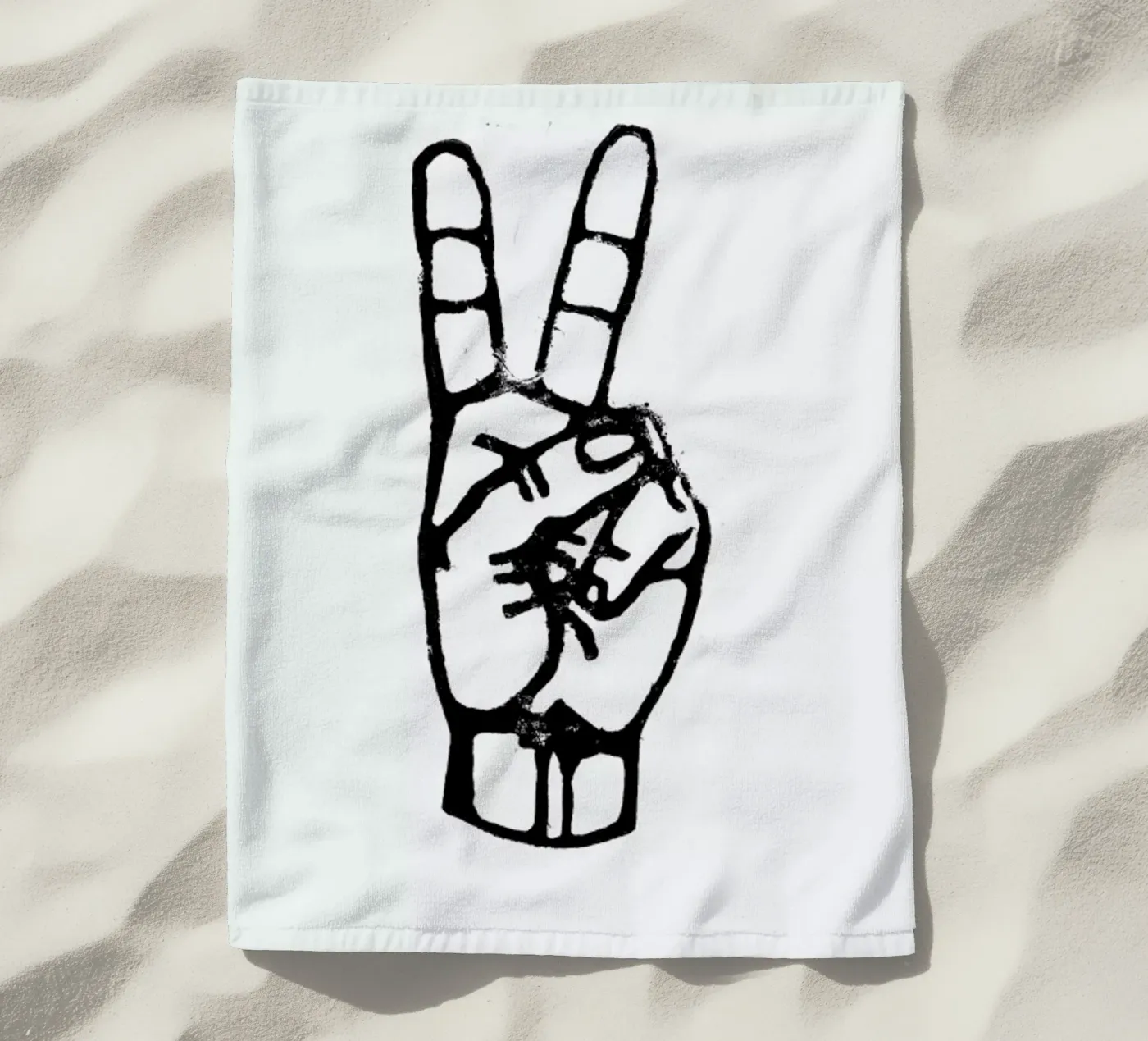 Peace beach towel by GIGI ICÔNE