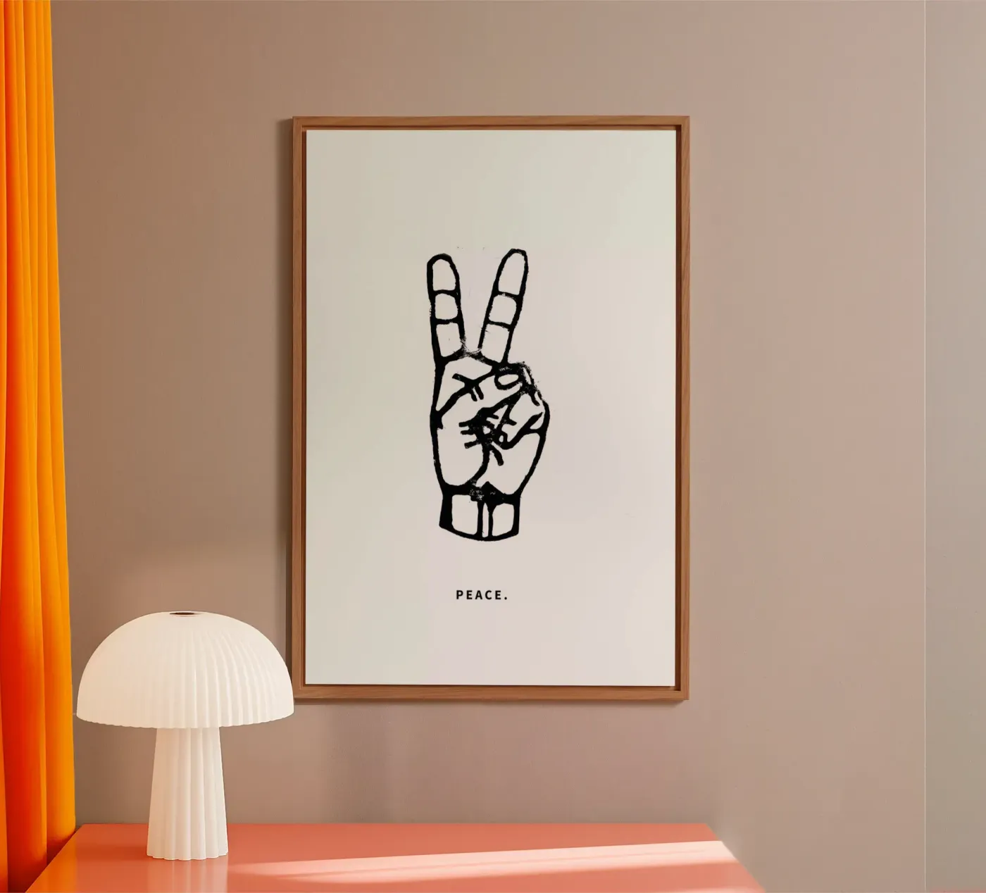 Peace forex plate by GIGI ICÔNE