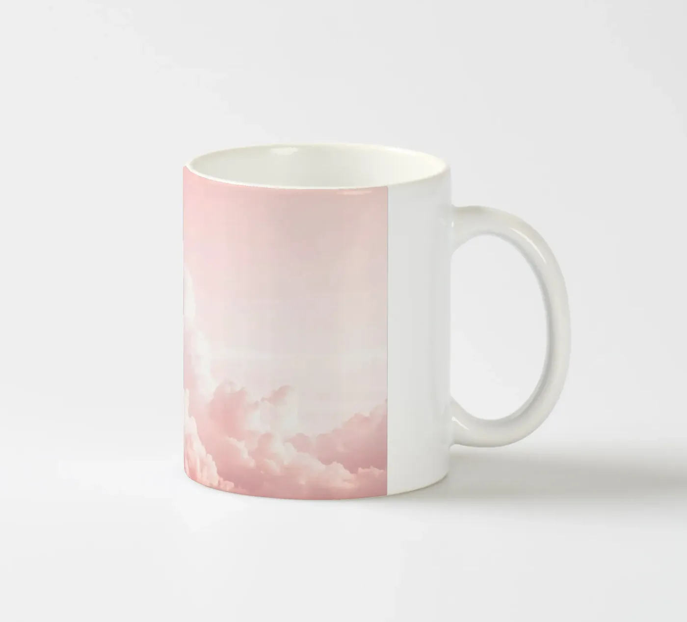 Blush Cloudscape Charm ceramic mug by Modern Muse