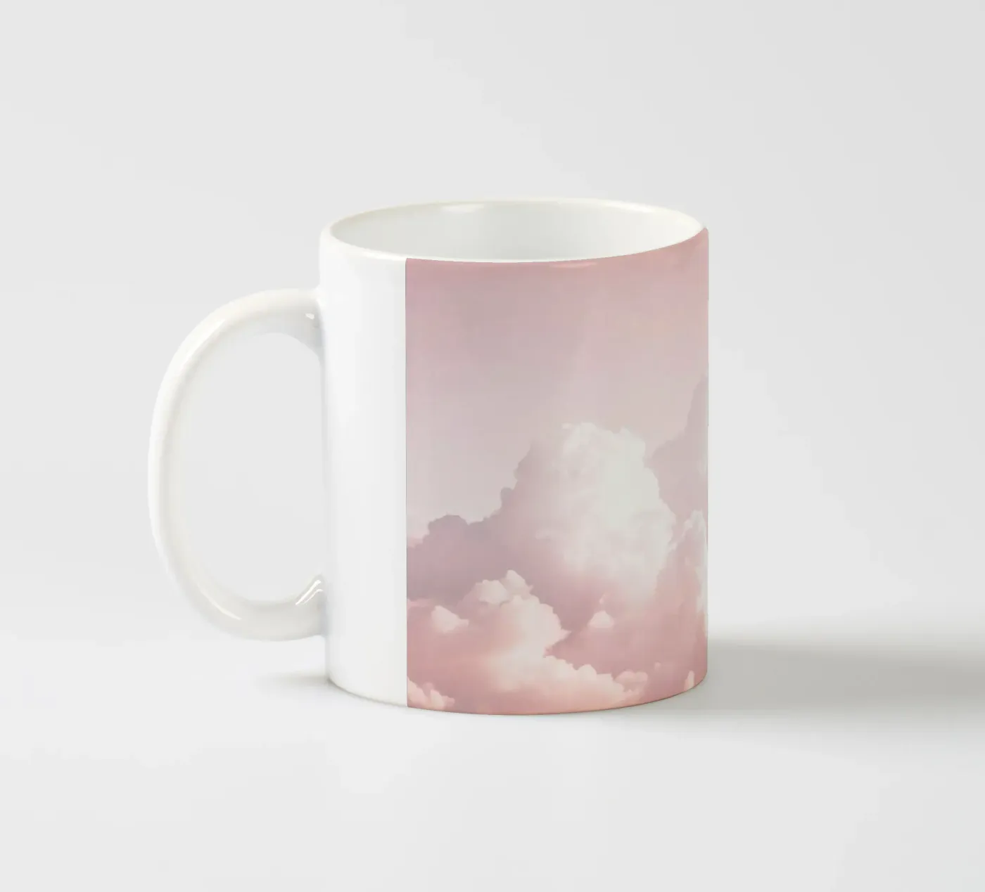 Blush Cloudscape Charm ceramic mug by Modern Muse