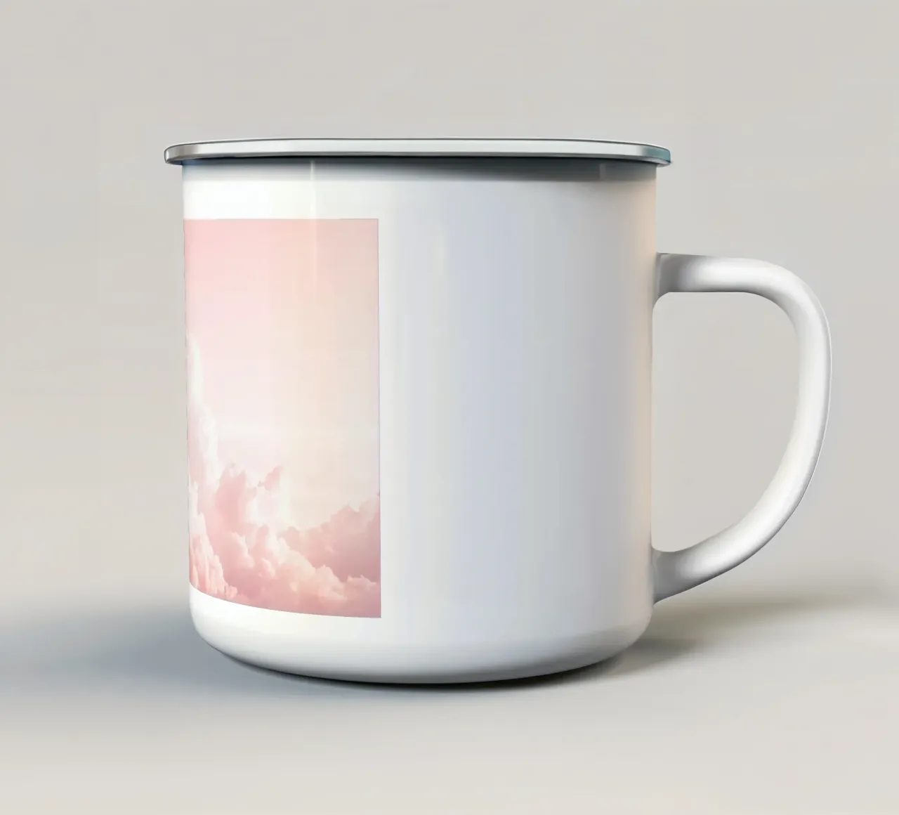 Charm Blush Cloudscape tazza in smalto da Modern Muse