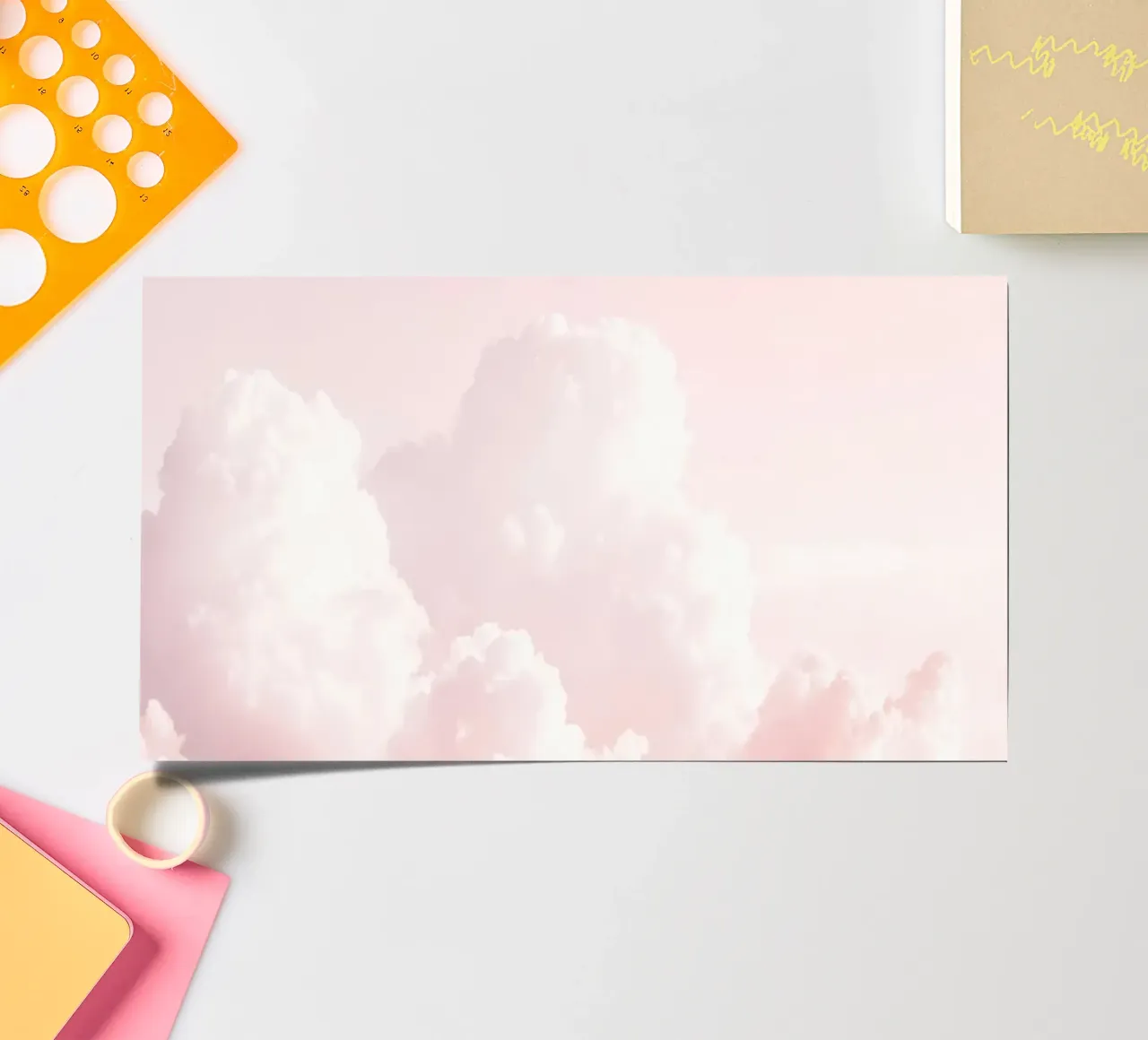 Blush Cloudscape Charm sticker sheet by Modern Muse