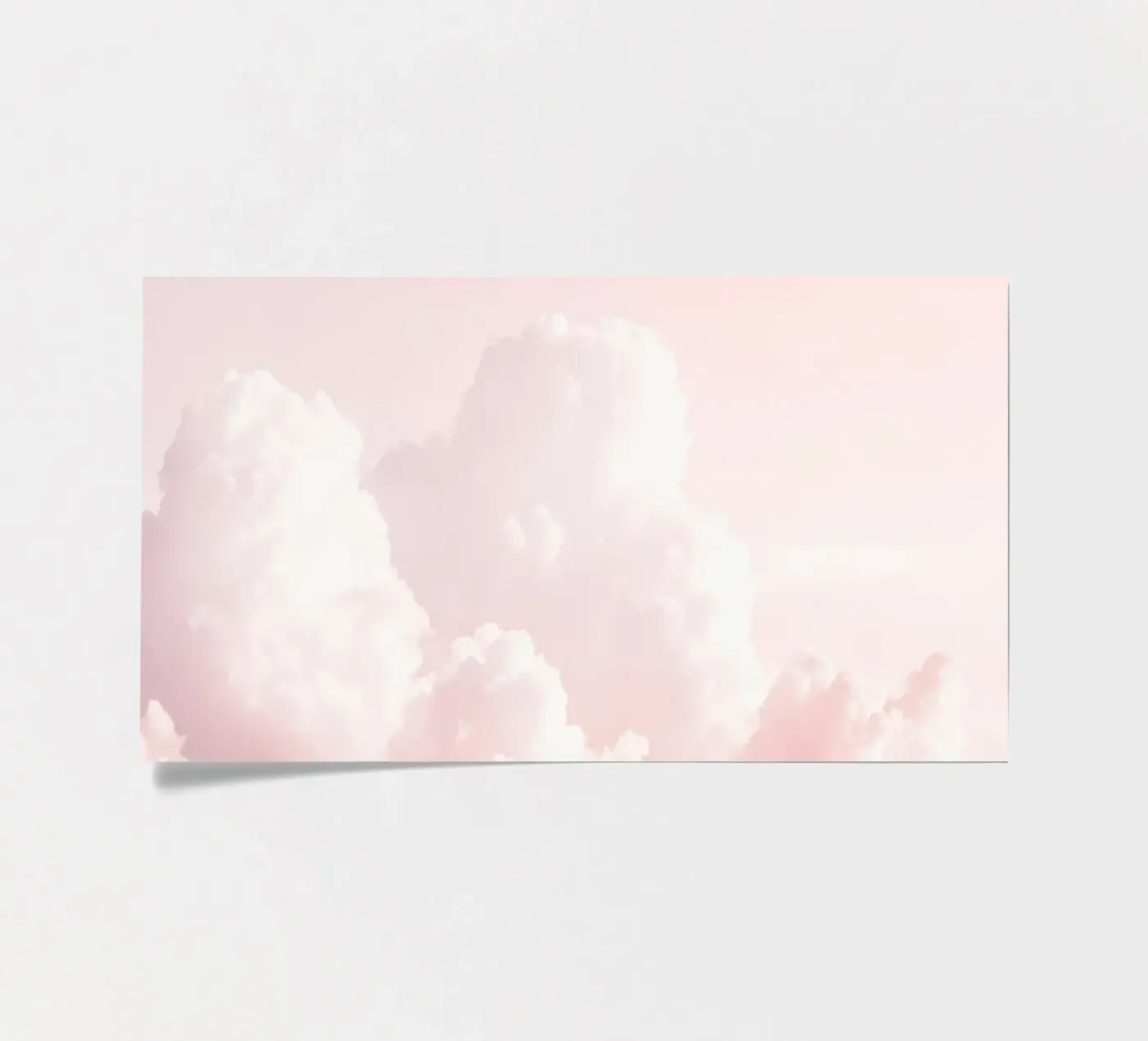 Breloque paysage de nuages Blush planche autocollant de Modern Muse